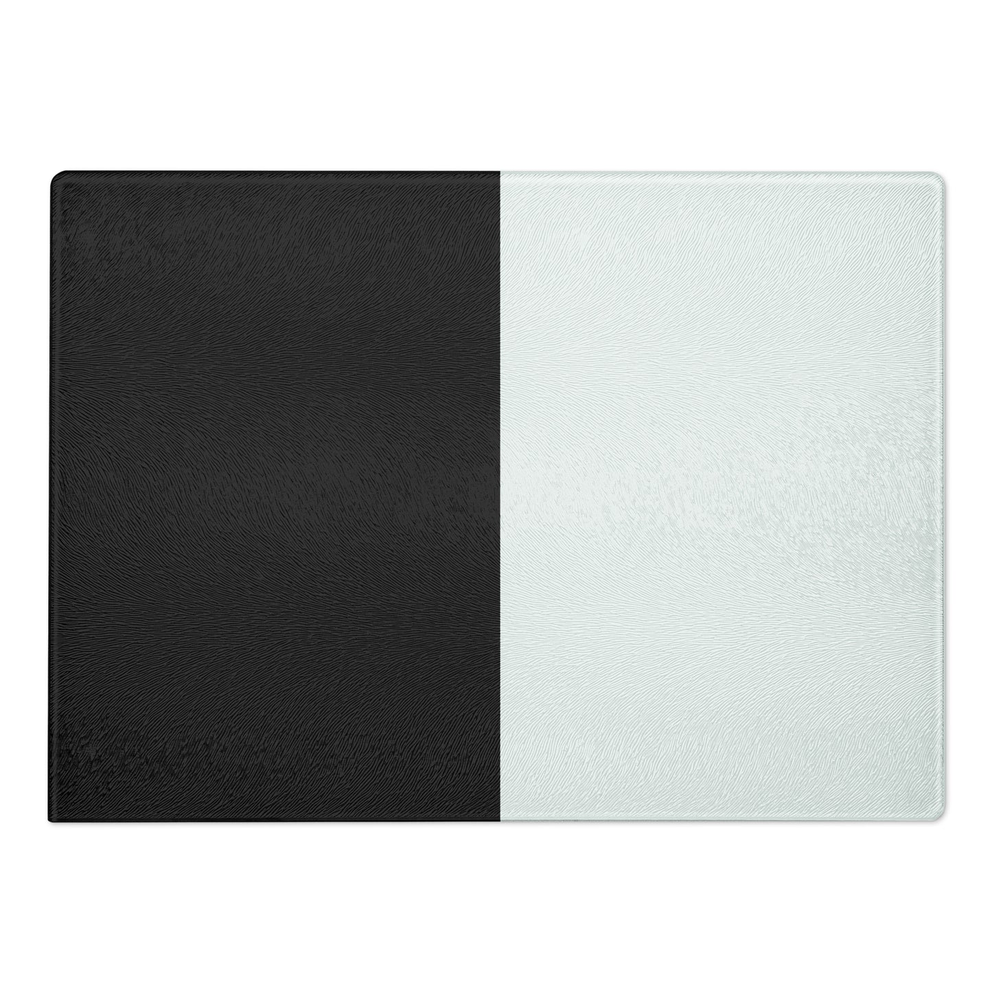 Half Black Half White - Glass Cutting Board - iSAW Company