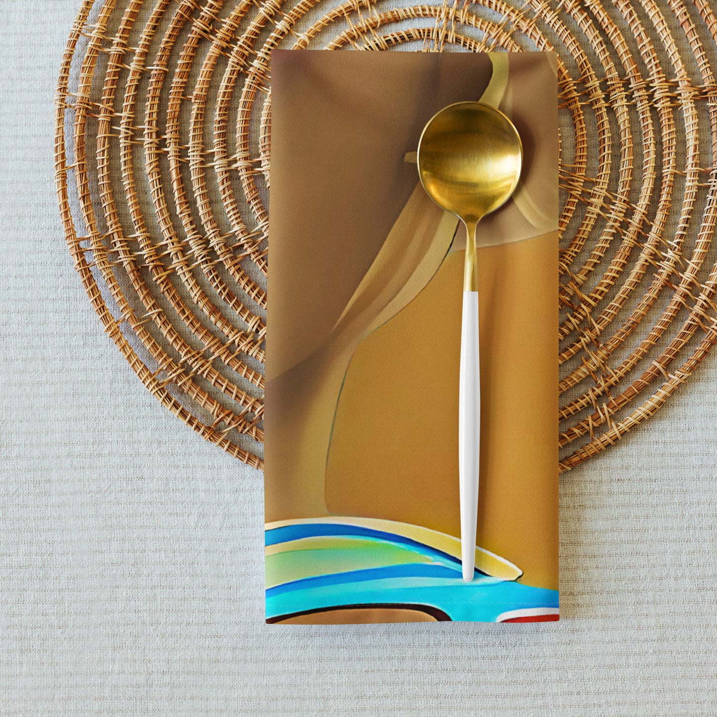 Retro Cool Orange - Cloth Napkin Set - iSAW Company