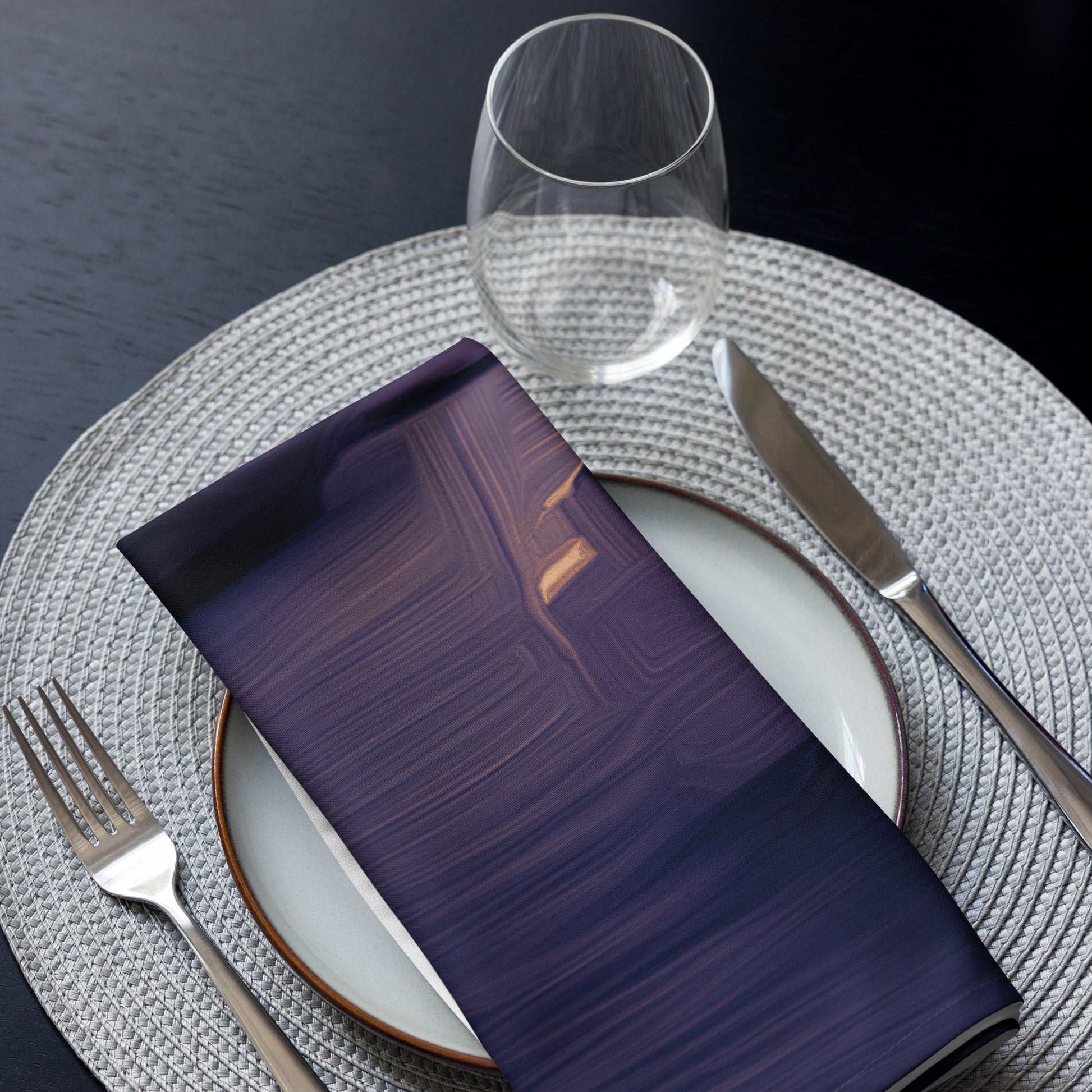 The Sleeping Yachts (at Sunset) - Cloth Napkin Set - iSAW Company