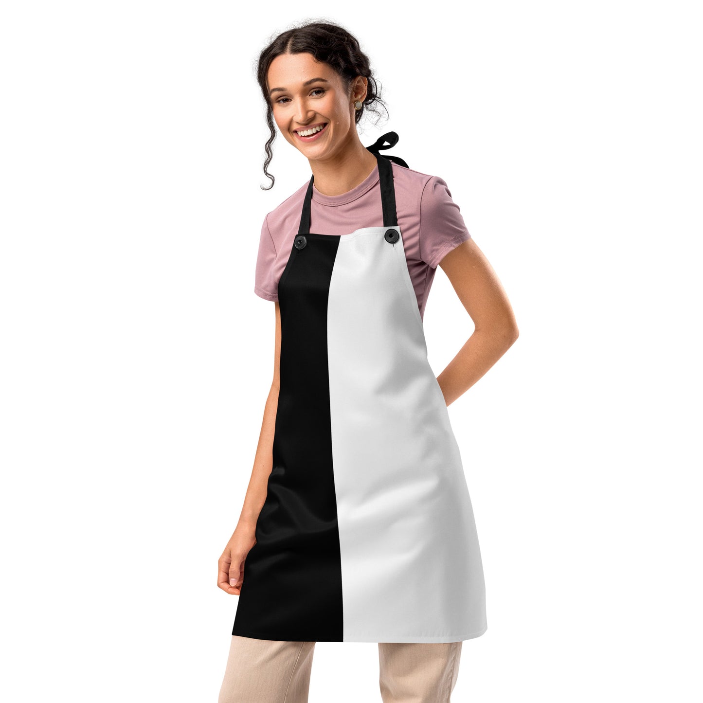 Half Black Half White - Apron - iSAW Company