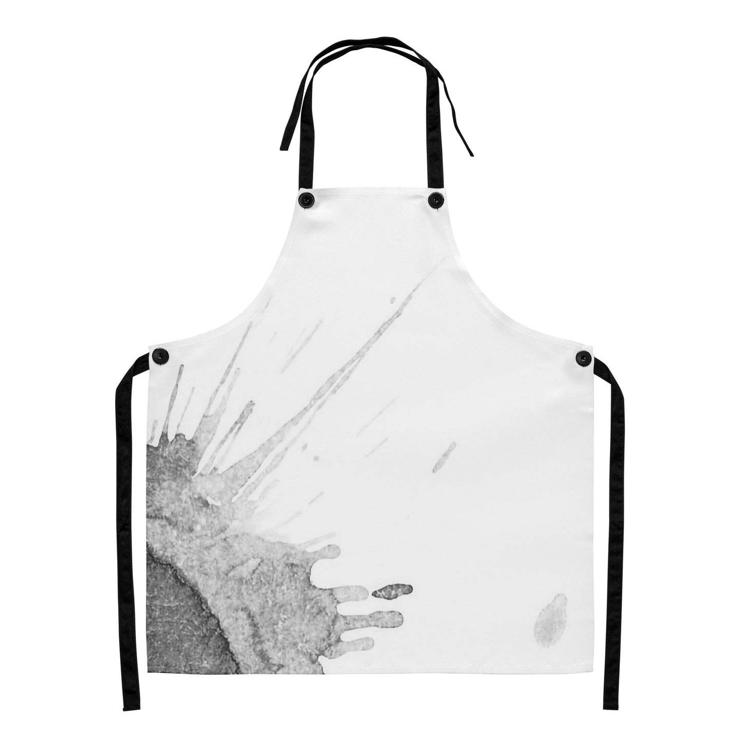 Watercolour Grey Splash - Apron - iSAW Company