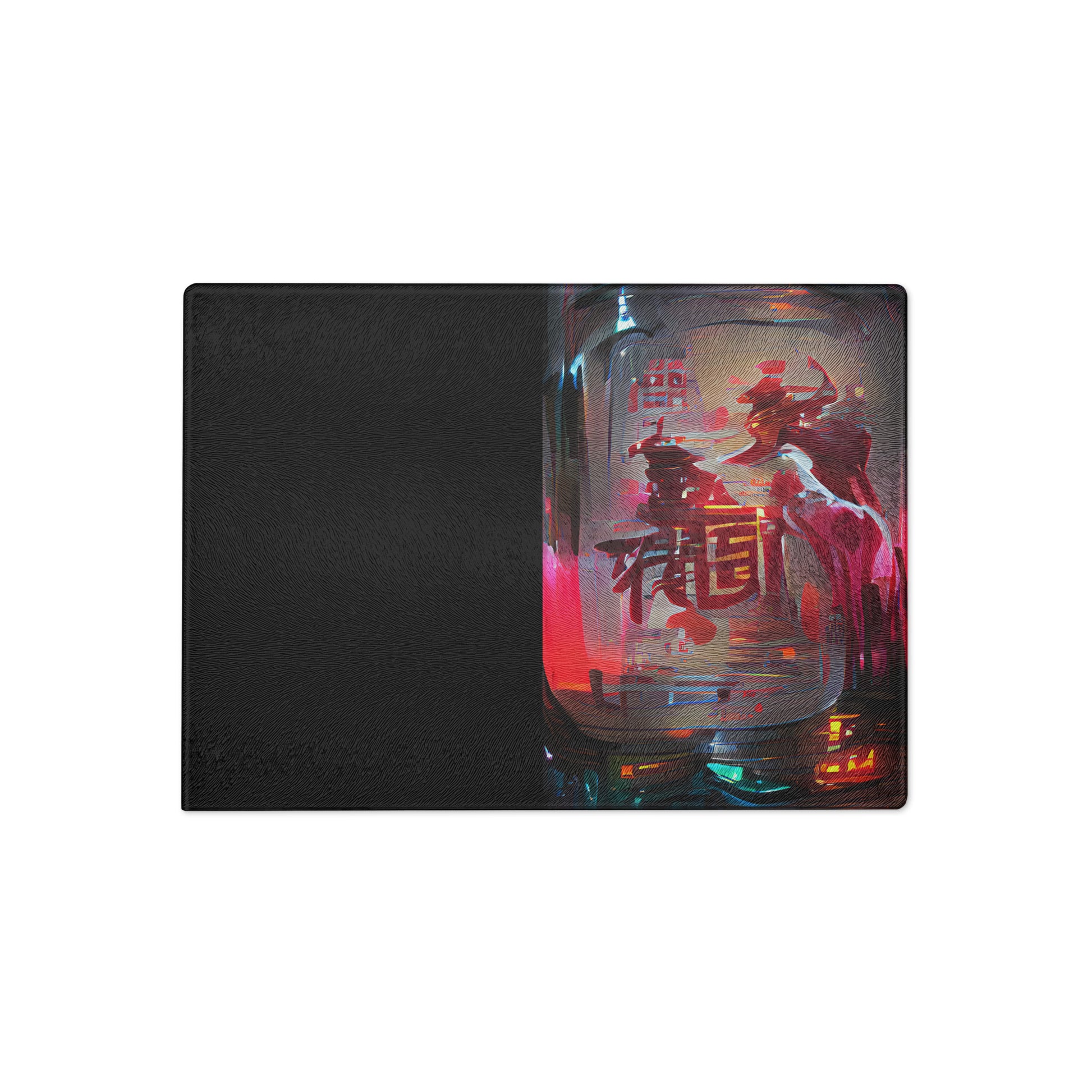 Half Black Half Báijiǔ - Glass Cutting Board - iSAW Company