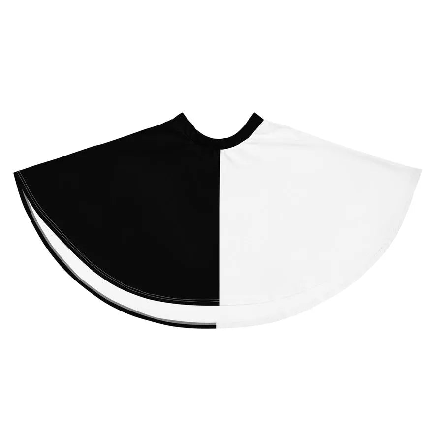 Half Black Half White - Womens Skater Skirt - iSAW Company