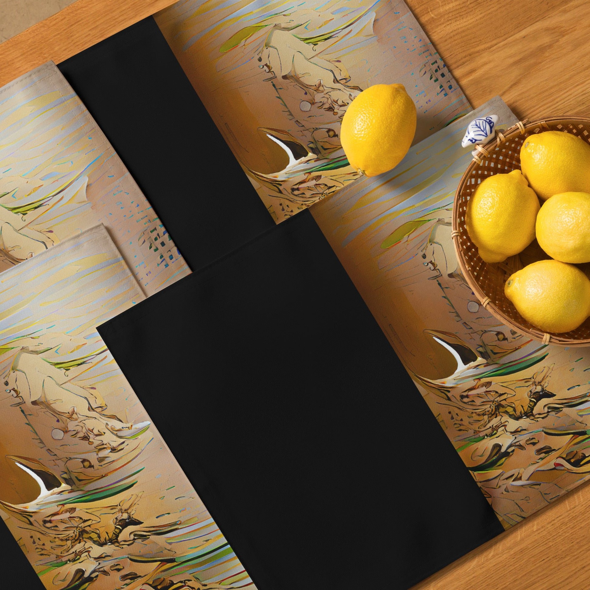 Half Black Half Gāolàng - Placemat Set - iSAW Company