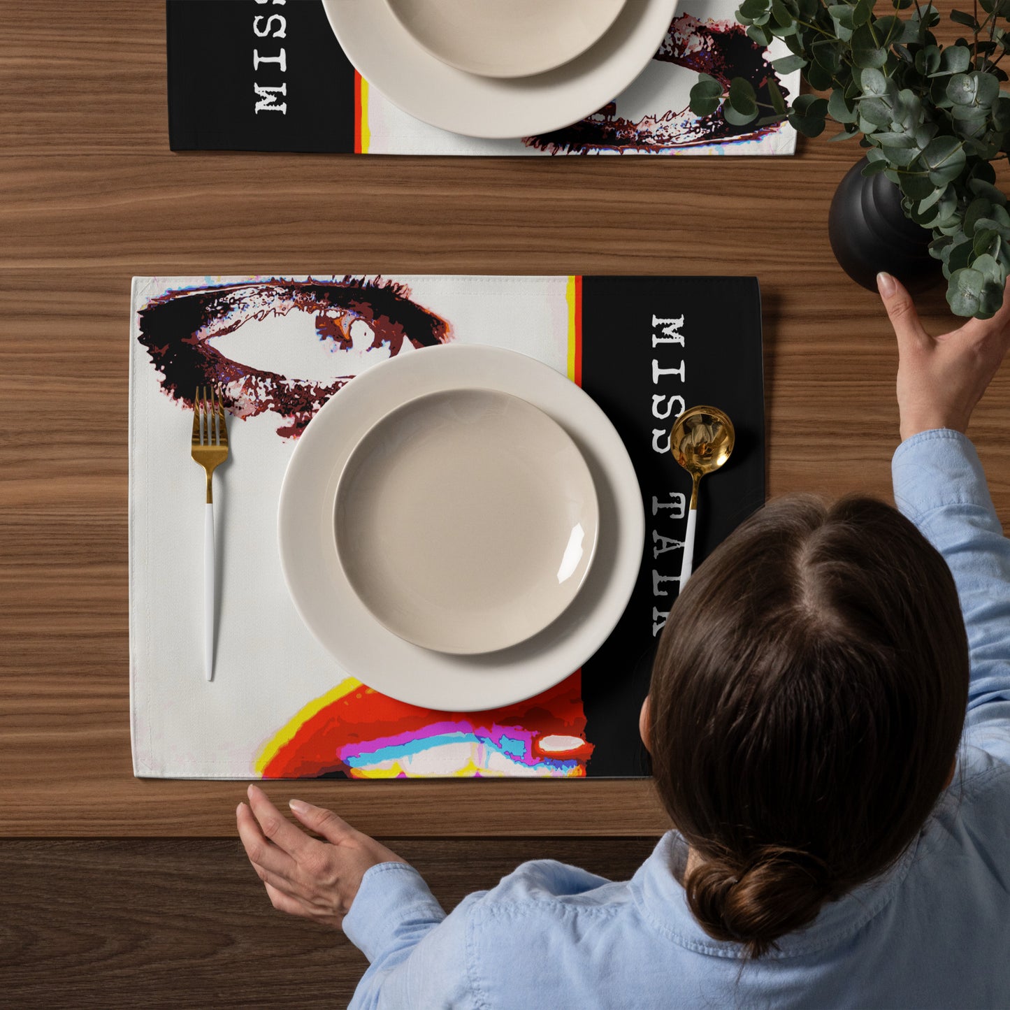 Miss Talk A Lot - Placemat Set - iSAW Company