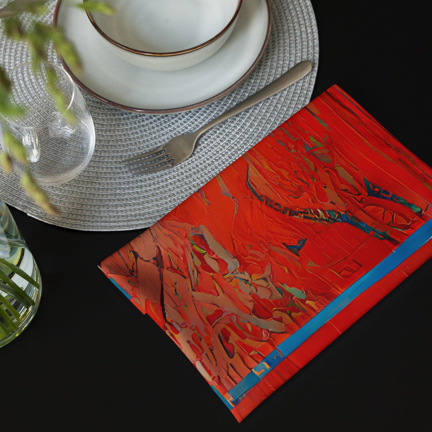 Half Black Half Hónghǎi - Cloth Napkin Set - iSAW Company