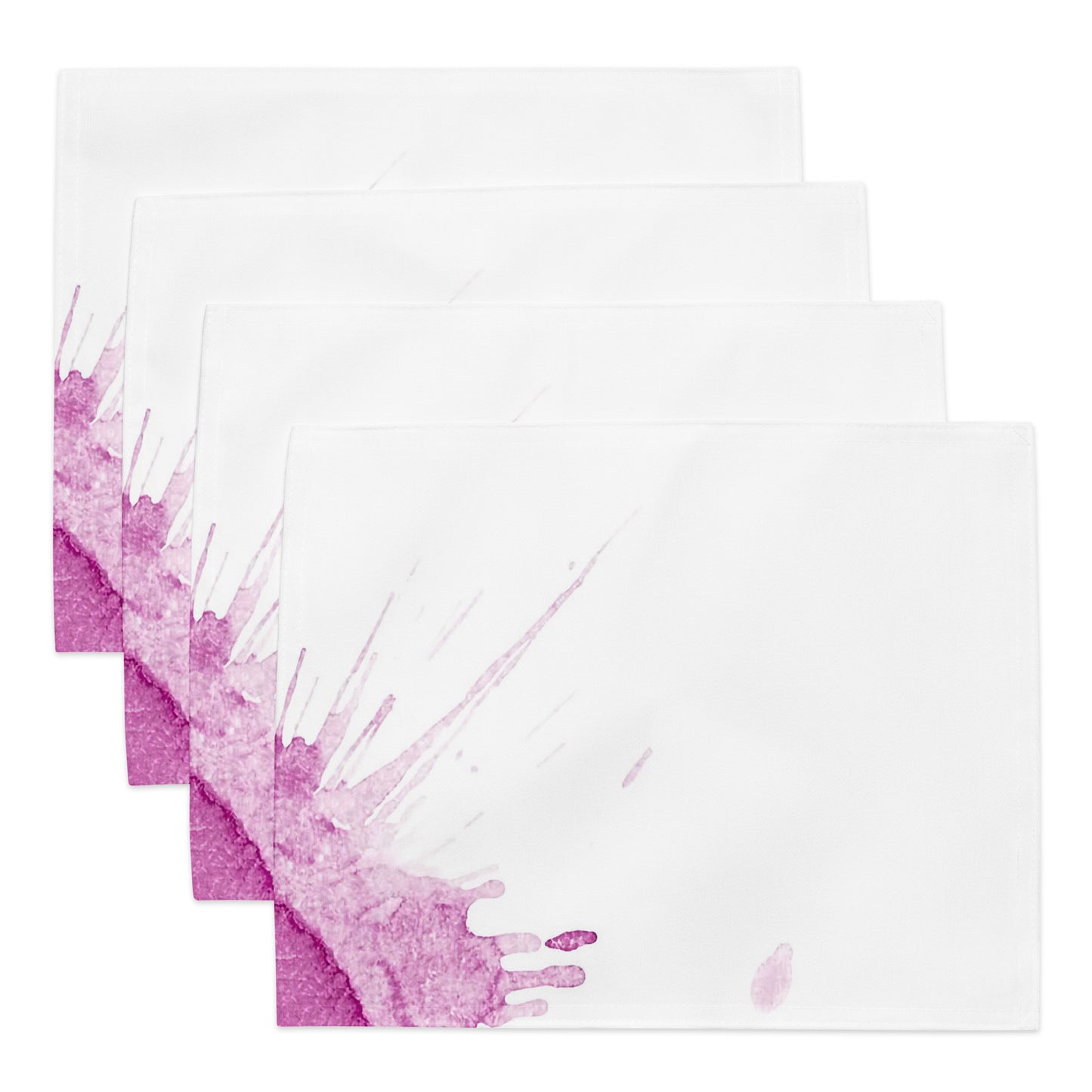 Watercolour Pink Splash - Placemat Set - iSAW Company