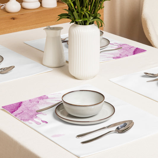 Watercolour Pink Splash - Placemat Set - iSAW Company