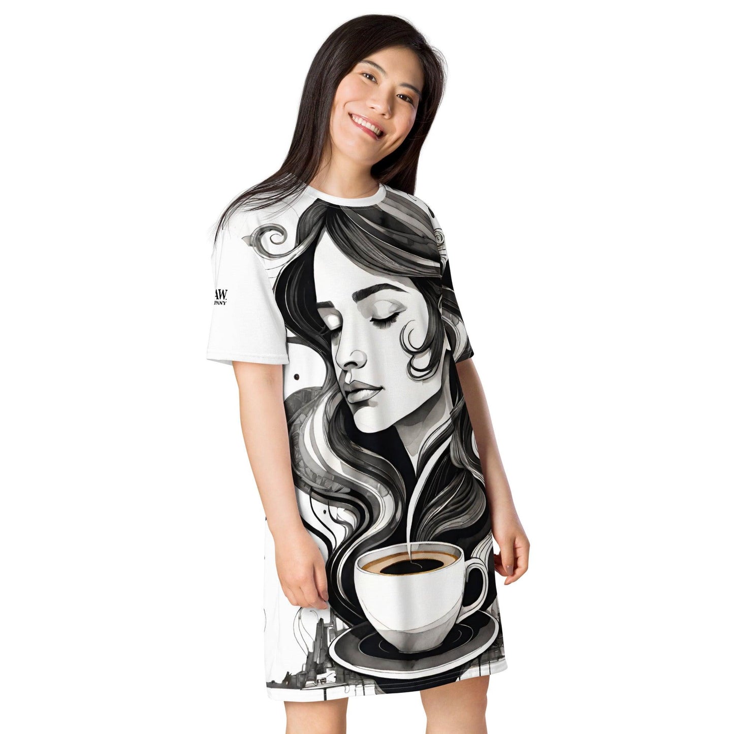 Love Coffee - Womens T-Shirt Dress - iSAW Company