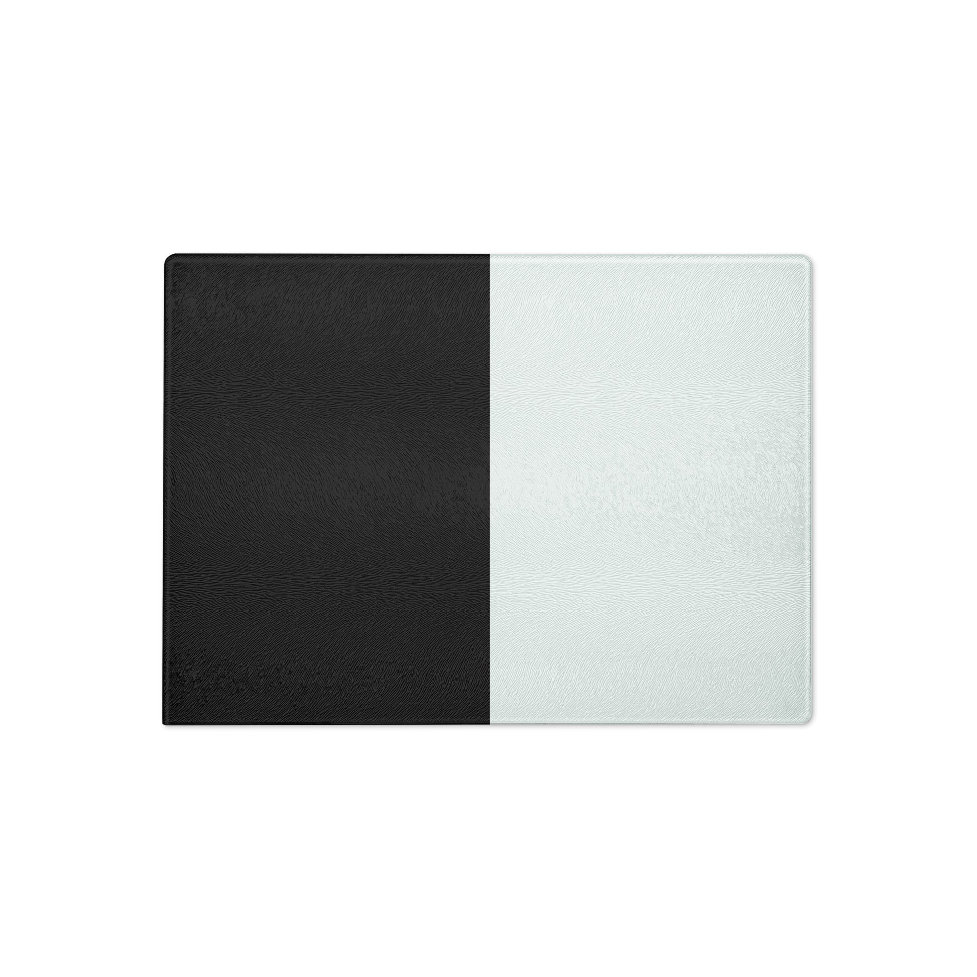 Half Black Half White - Glass Cutting Board - iSAW Company