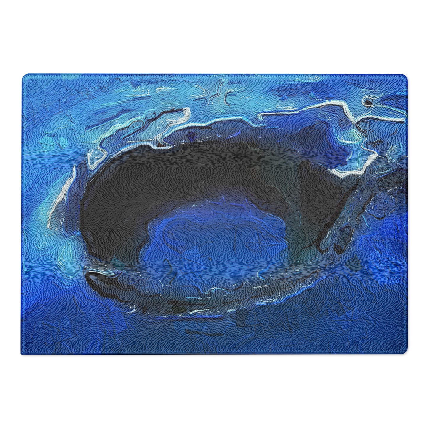 A Drop In The Ocean - Glass Cutting Board - iSAW Company
