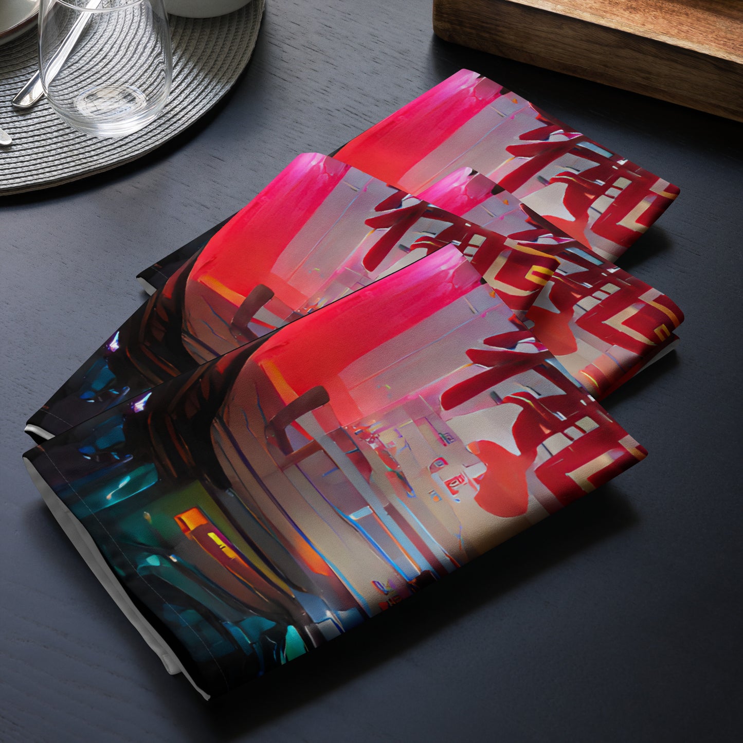 Half Black Half Báijiǔ - Cloth Napkin Set - iSAW Company