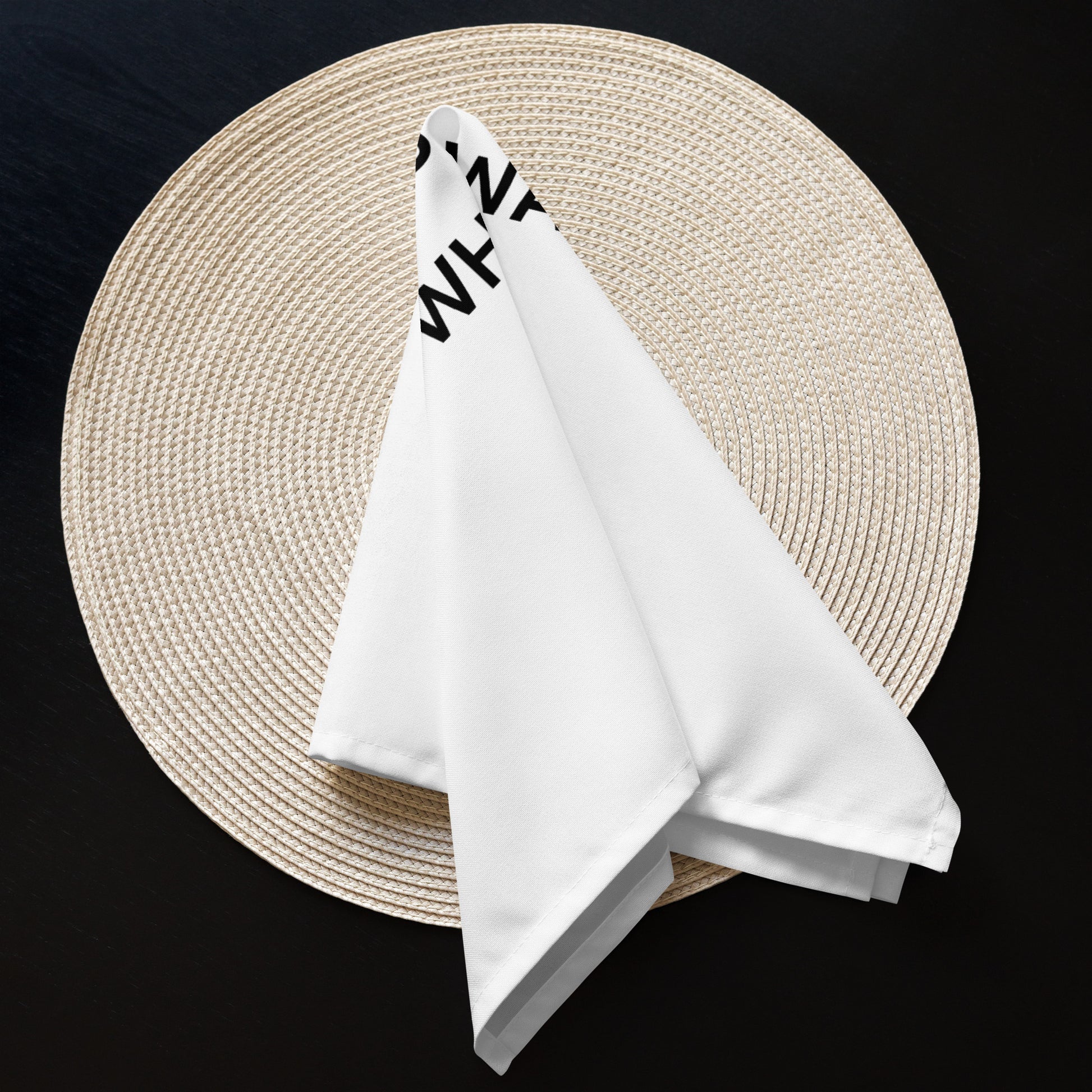 The Best Food Comes To Those Who Wait - White Napkin Set - iSAW Company