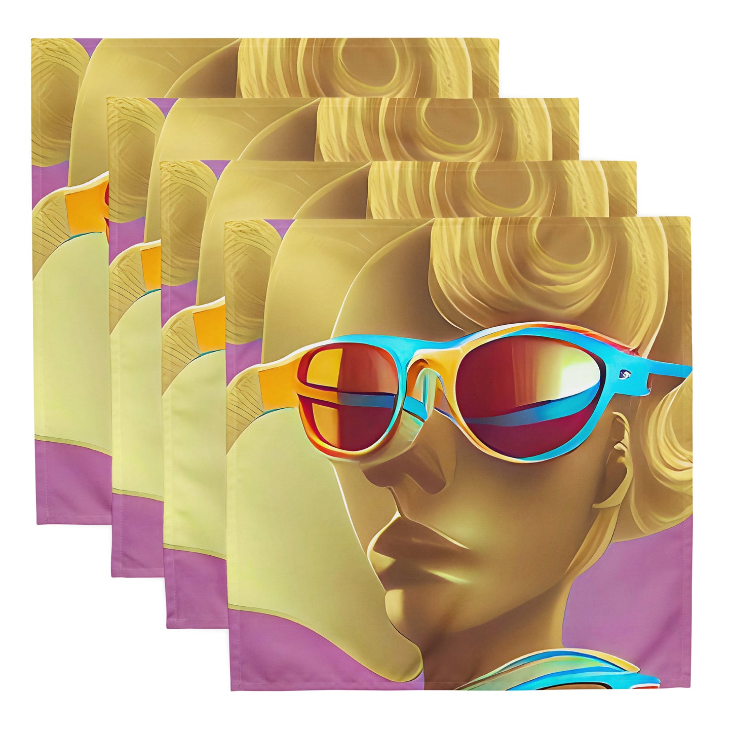 Retro Cool Pink - Cloth Napkin Set - iSAW Company