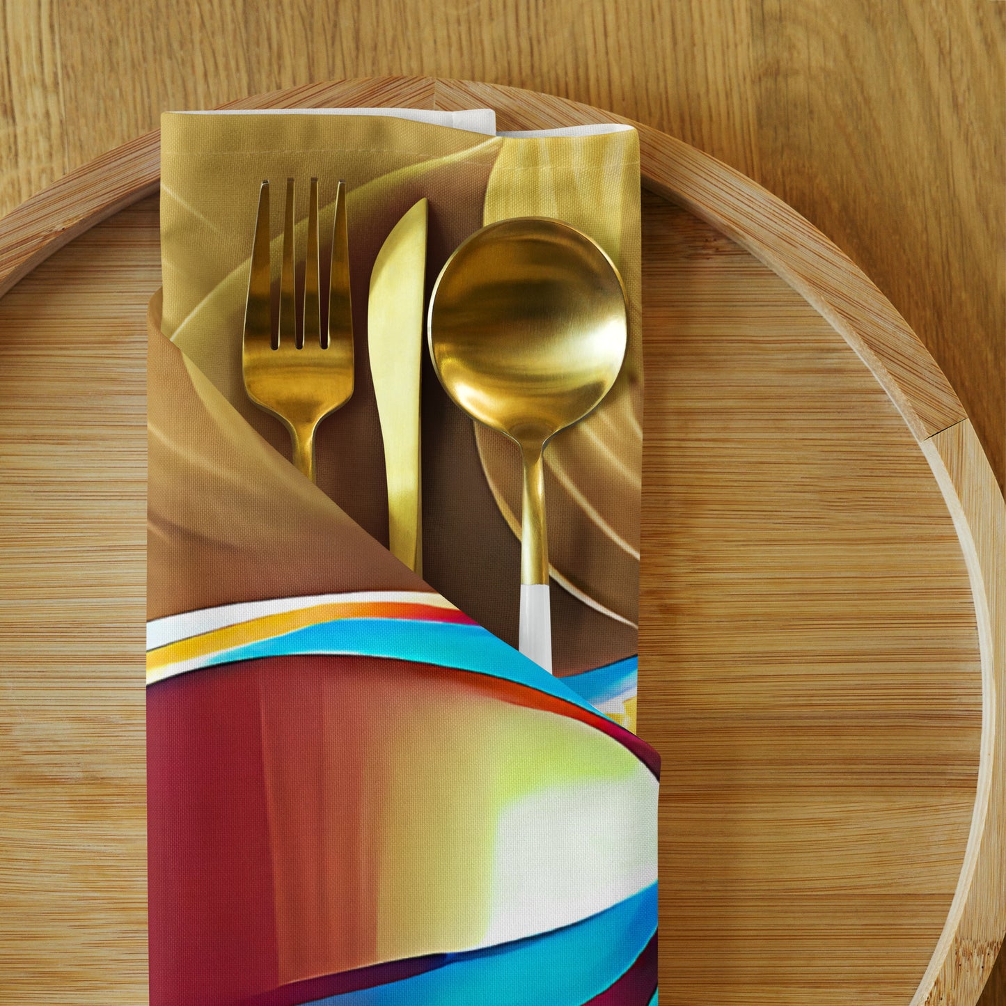 Retro Cool Blue - Cloth Napkin Set - iSAW Company