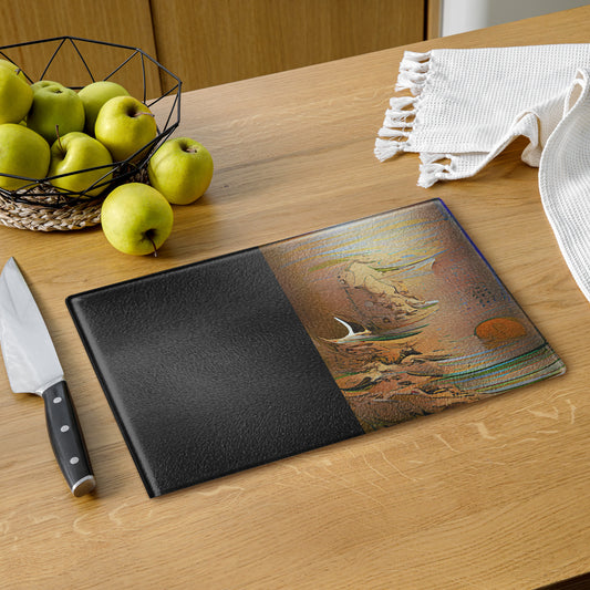 Half Black Half Gāolàng - Glass Cutting Board - iSAW Company