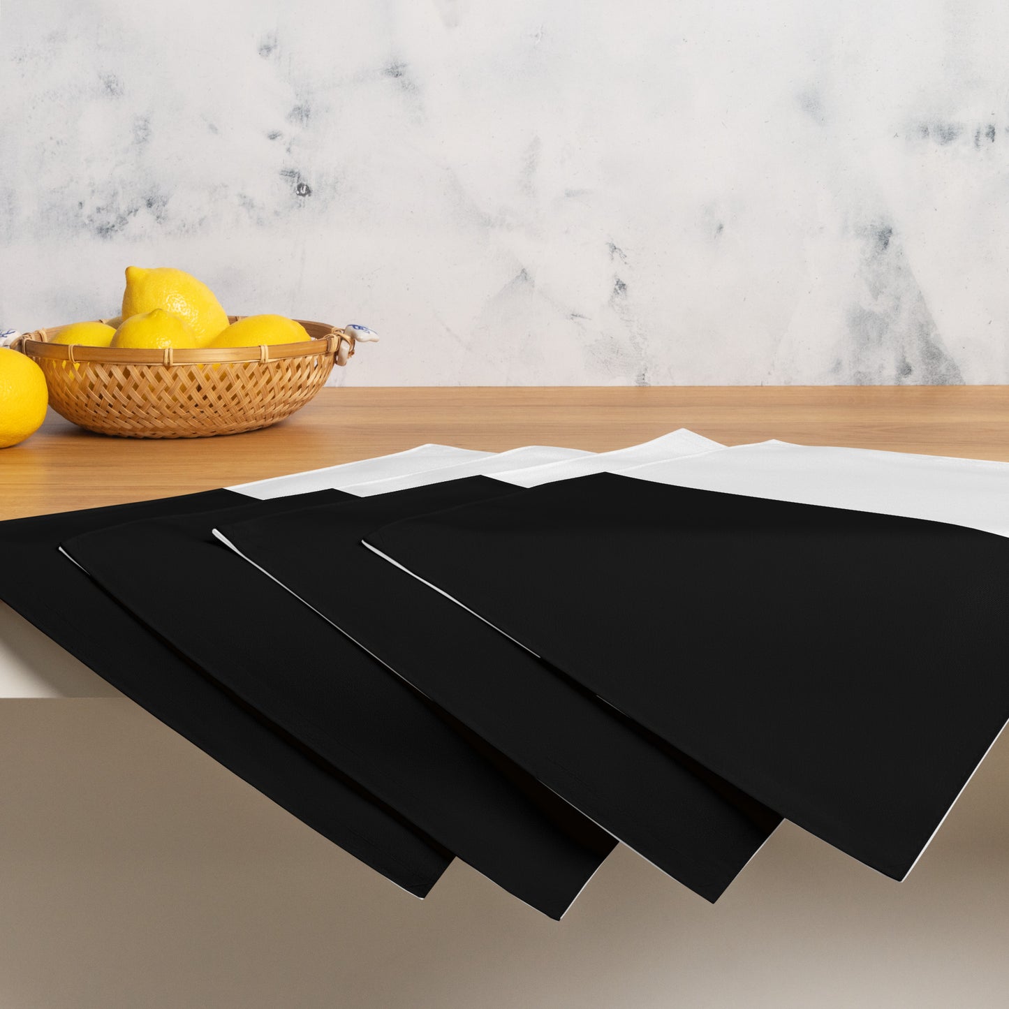 Half Black Half White - Placemat Set - iSAW Company