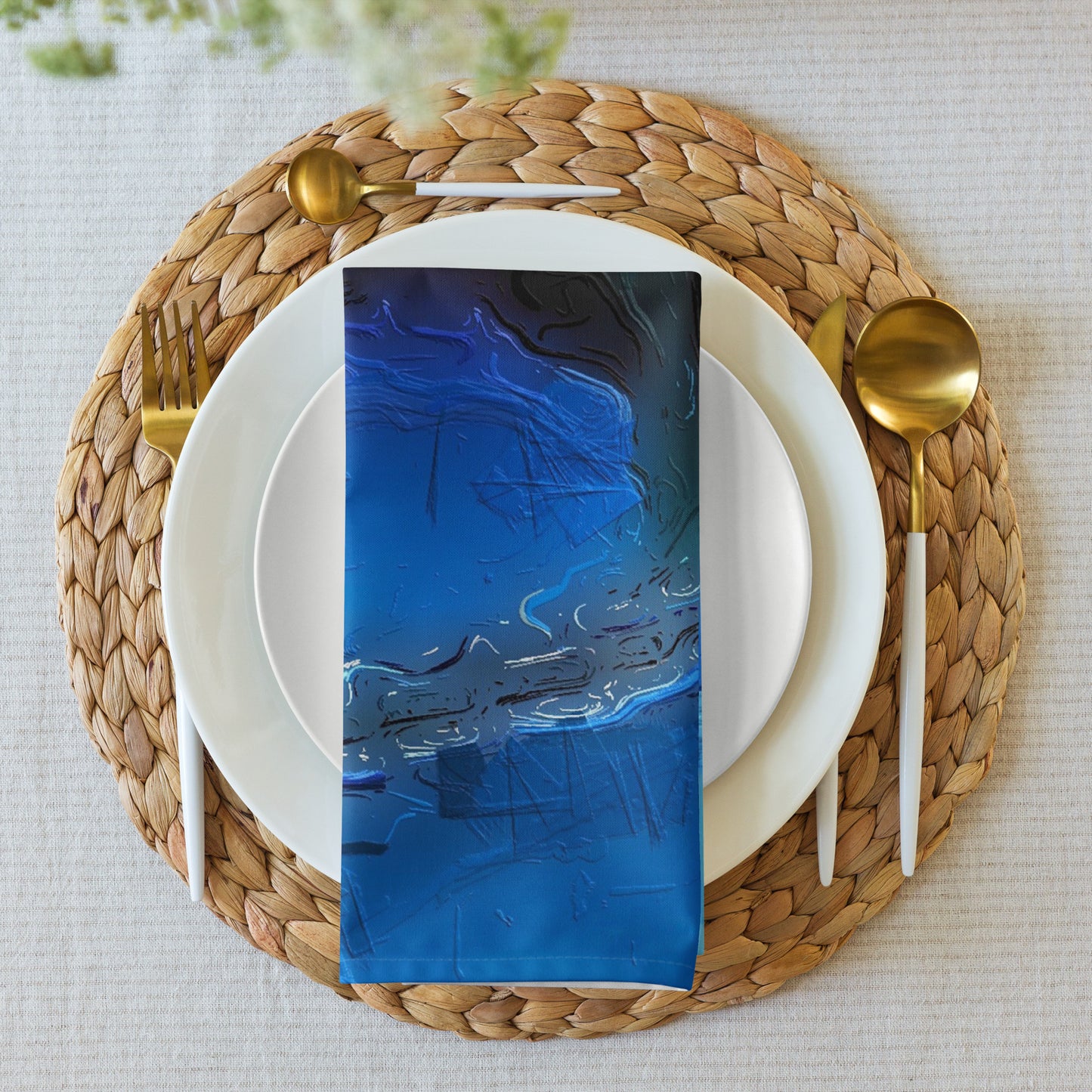 A Drop In The Ocean - Cloth Napkin Set - iSAW Company