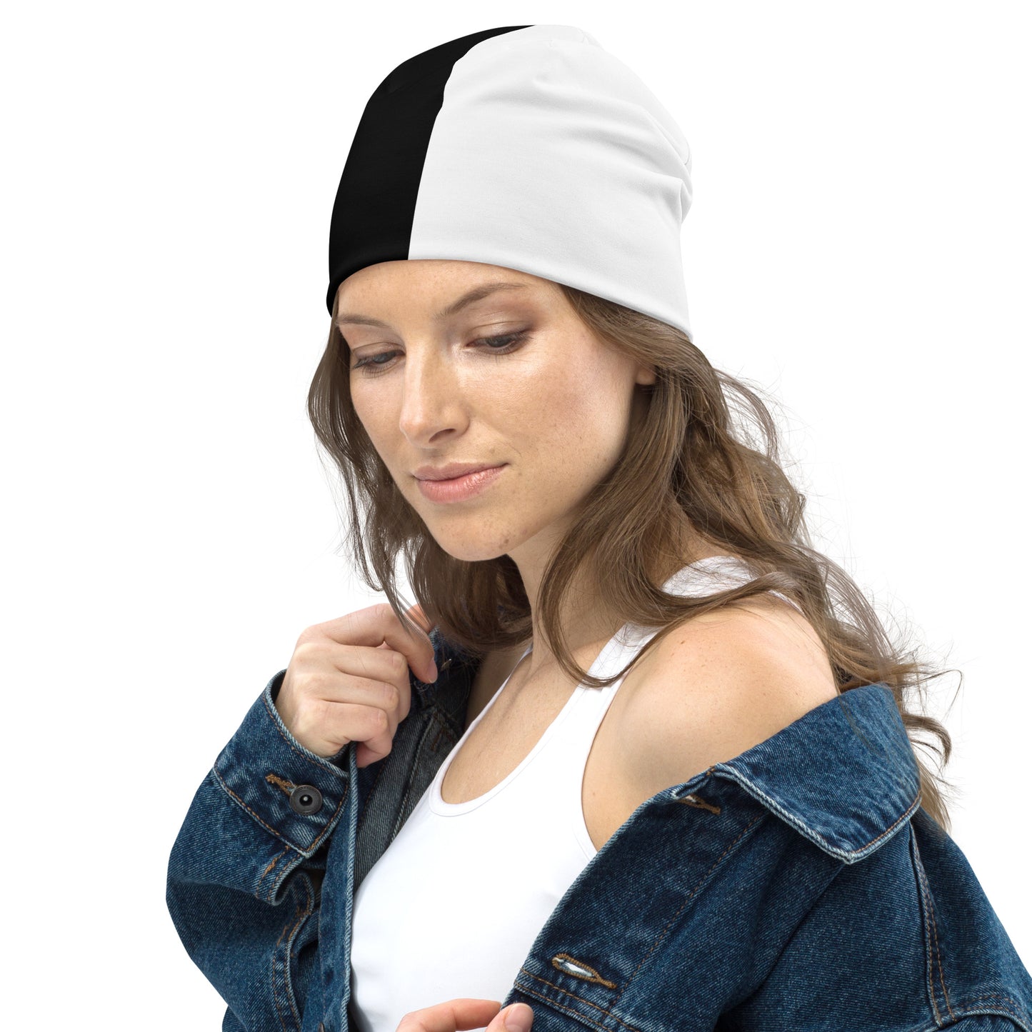 Half Black Half White - Beanie - iSAW Company