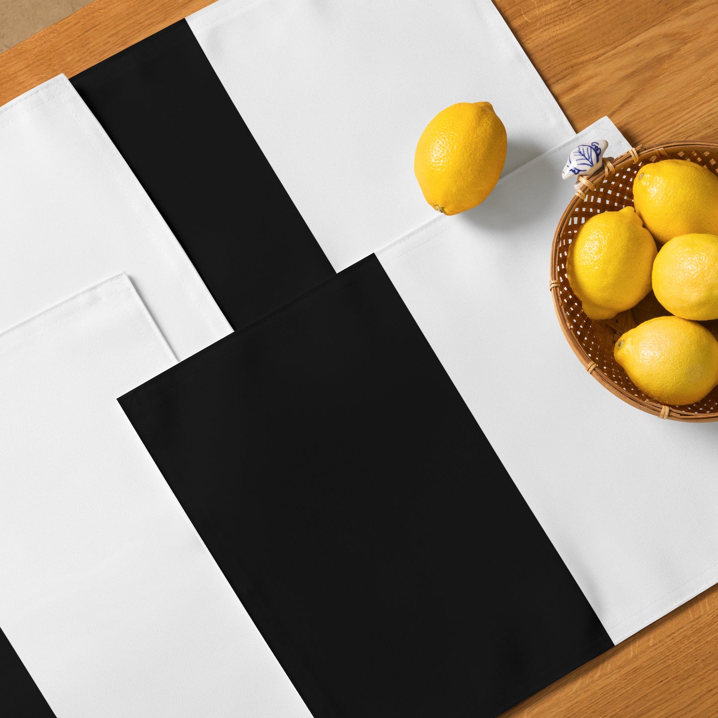 Half Black Half White - Placemat Set - iSAW Company