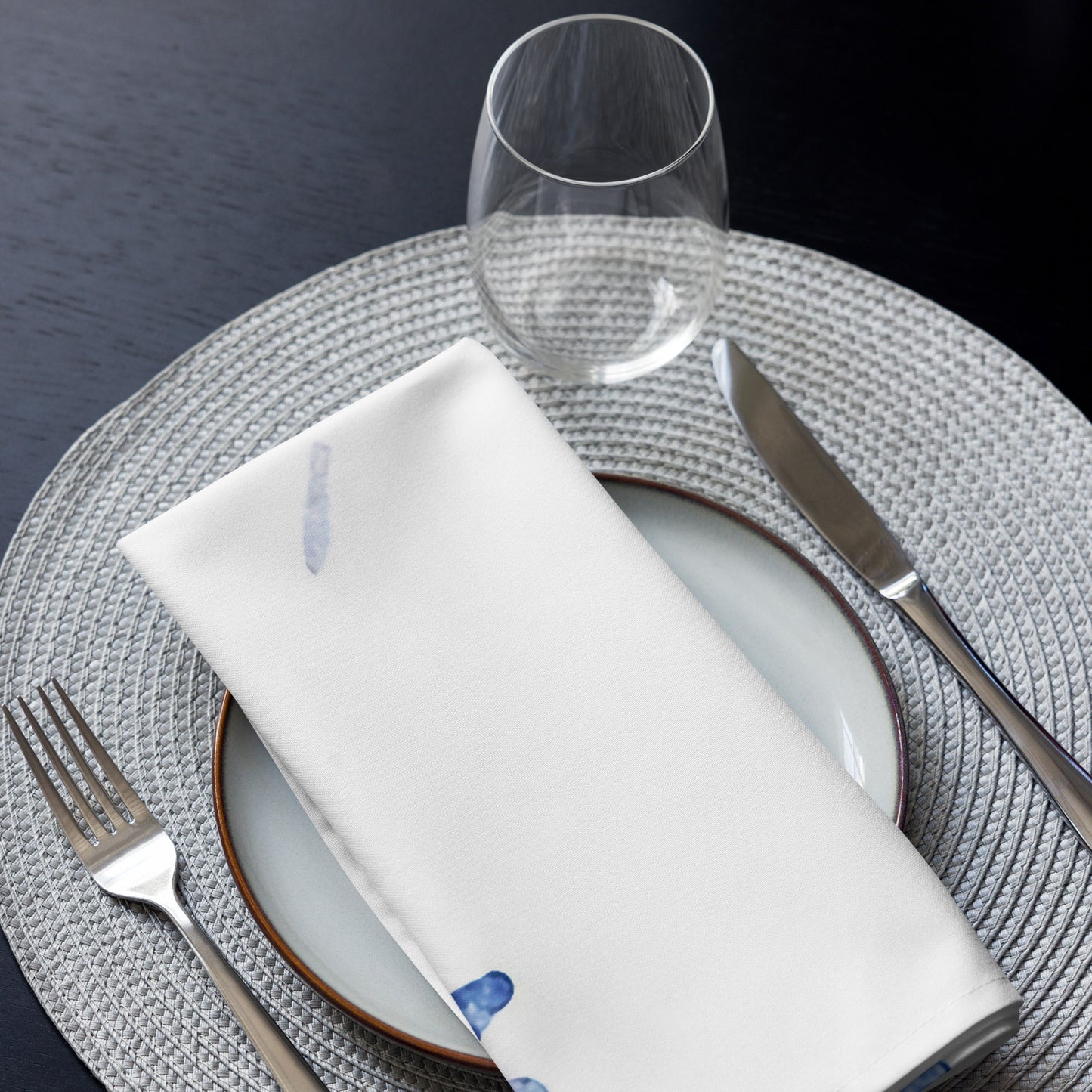 Watercolour Blue Splash - Cloth Napkin Set - iSAW Company