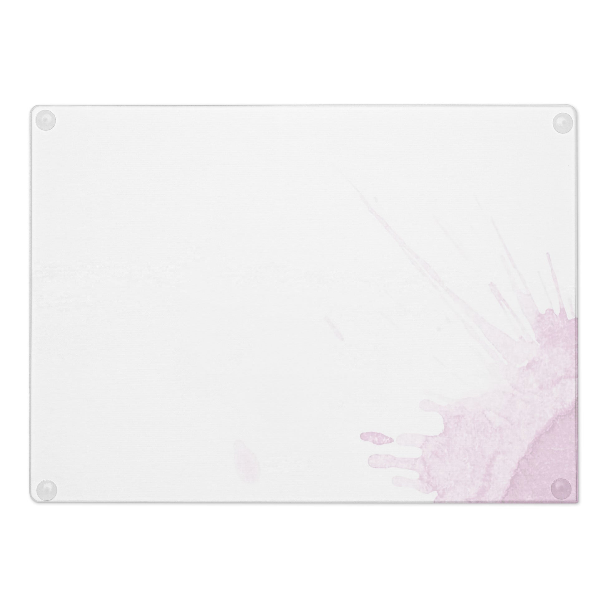 Watercolour Pink Splash - Glass Cutting Board - iSAW Company