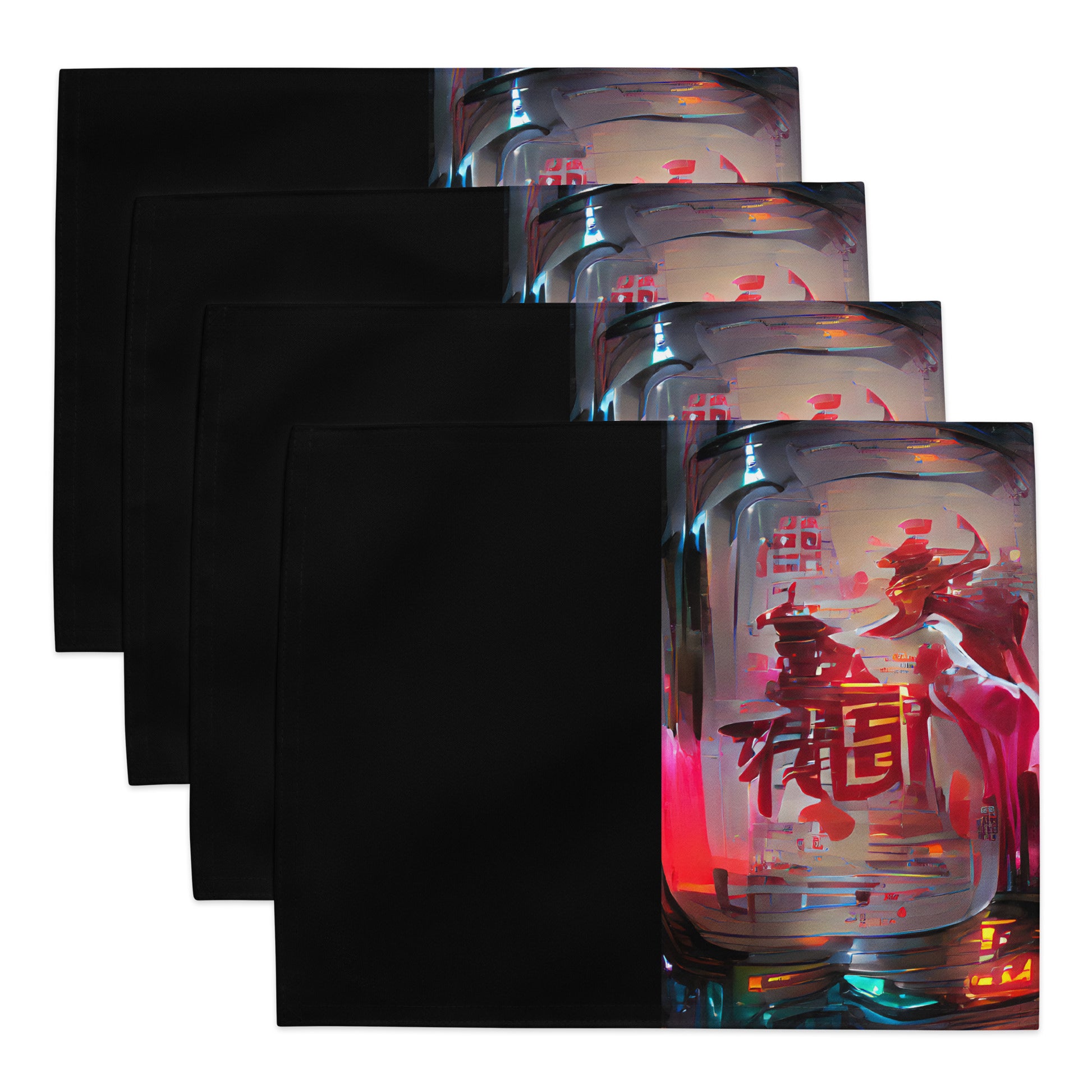 Half Black Half Báijiǔ - Placemat Set - iSAW Company