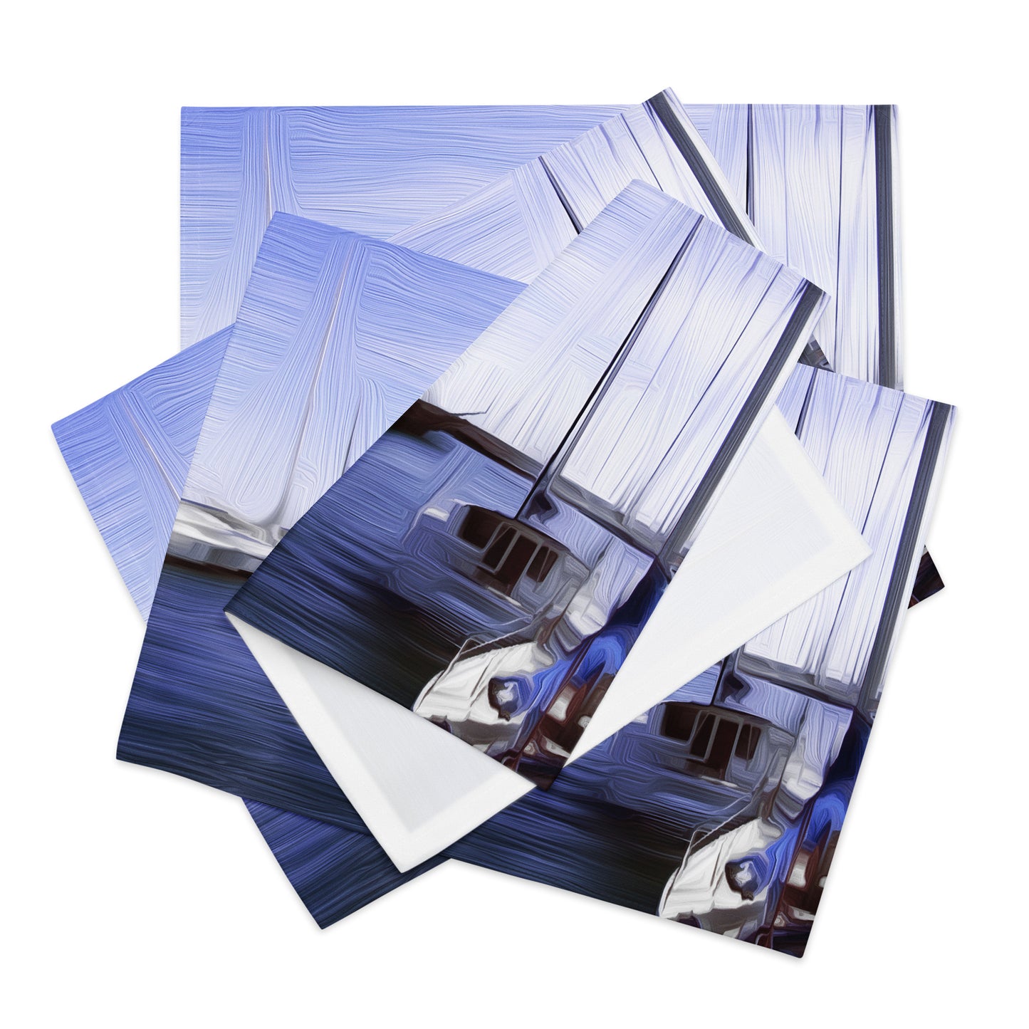 The Sleeping Yachts (at Afternoon) - Placemat Set - iSAW Company