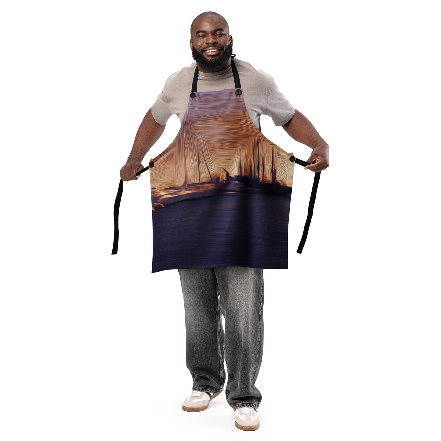 The Sleeping Yachts (at Sunset) - Apron - iSAW Company