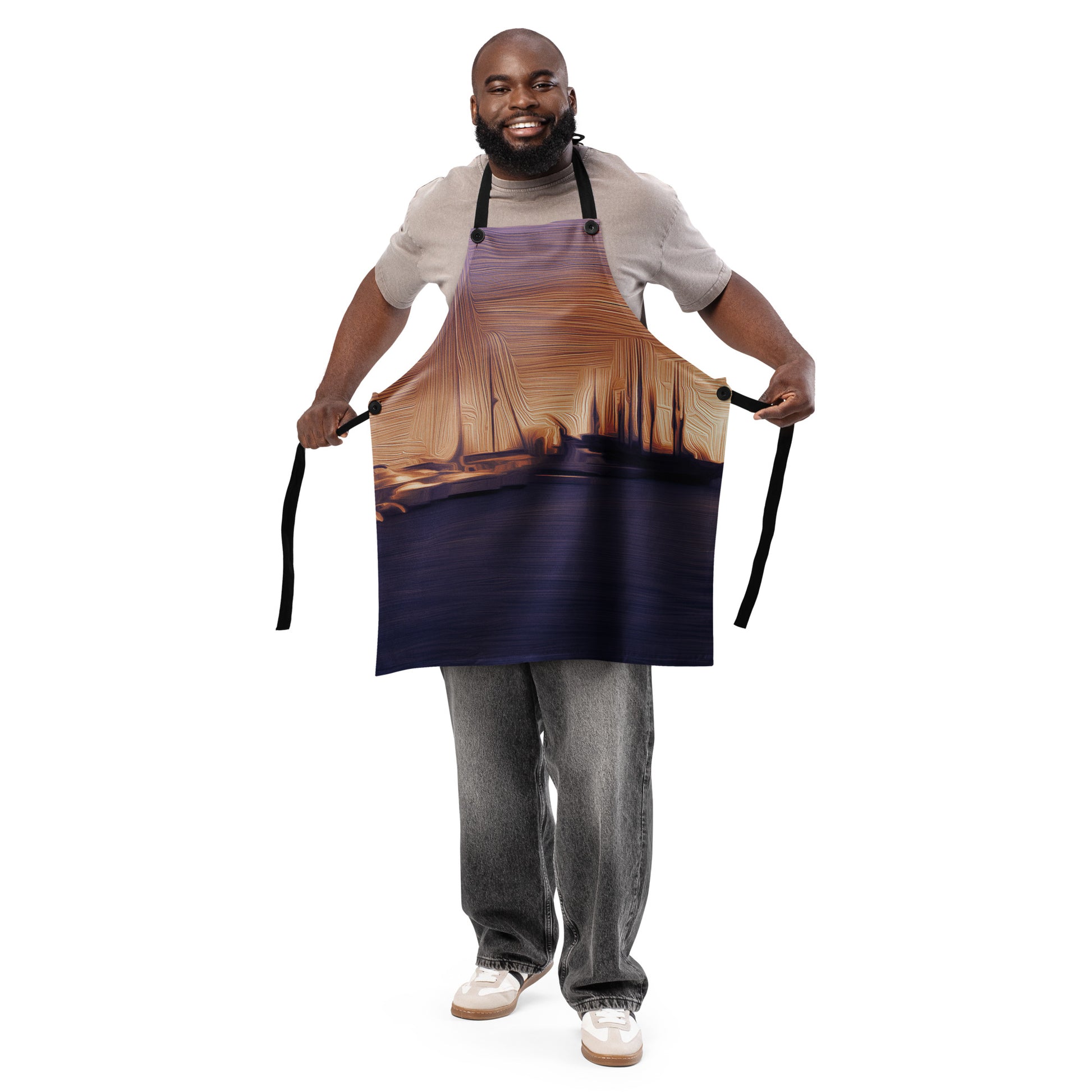 The Sleeping Yachts (at Sunset) - Apron - iSAW Company