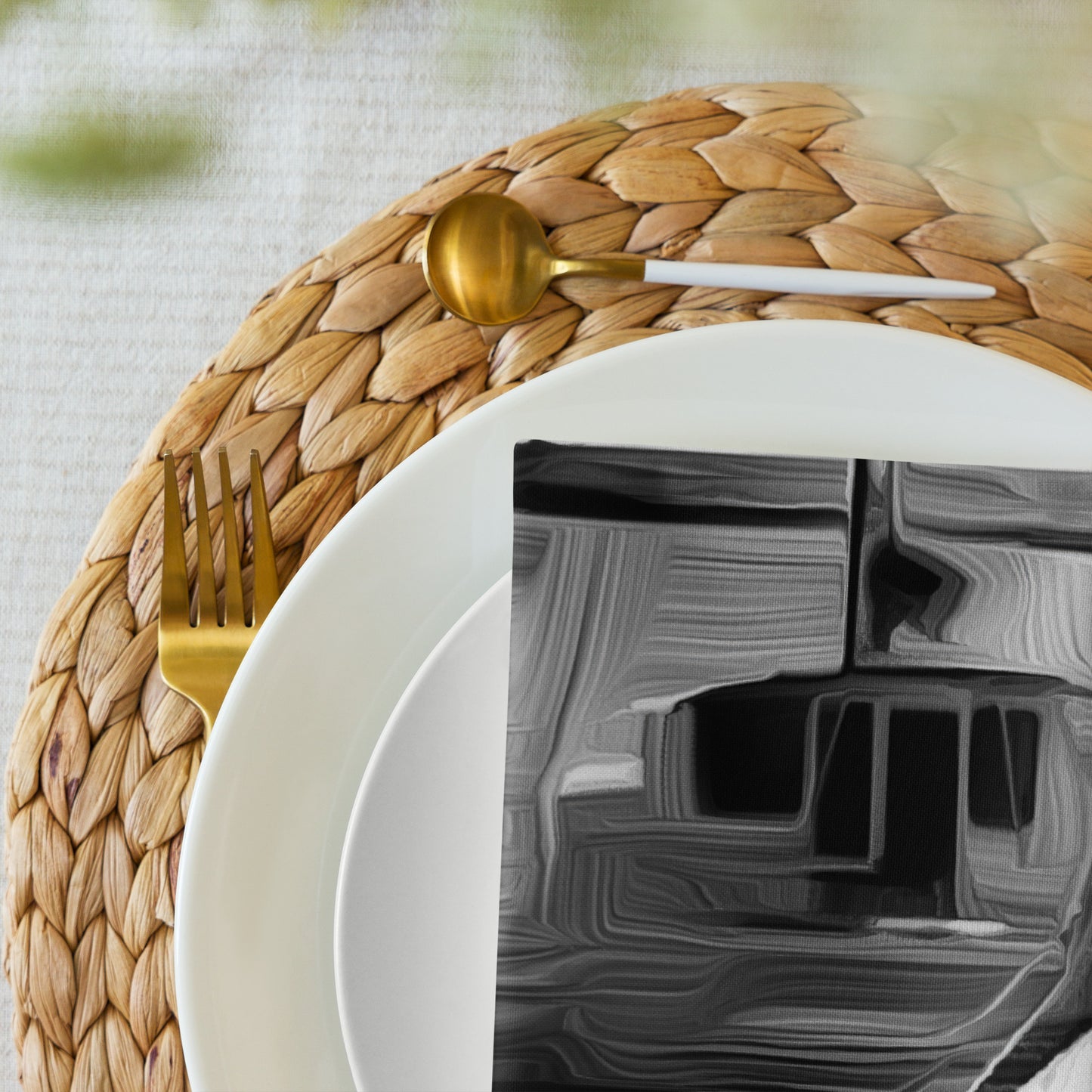 The Sleeping Yachts (at Night) - Cloth Napkin Set