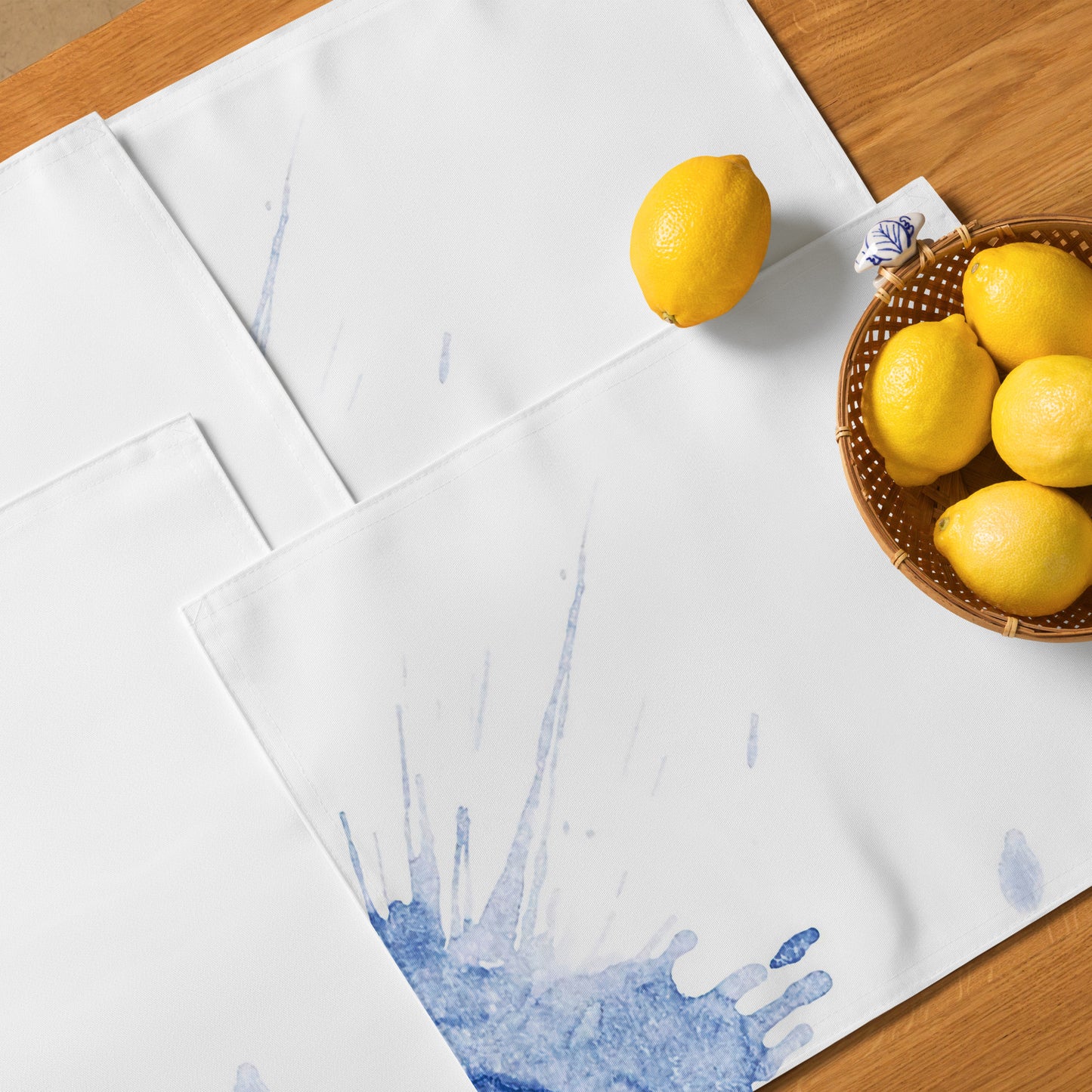 Watercolour Blue Splash - Placemat Set - iSAW Company