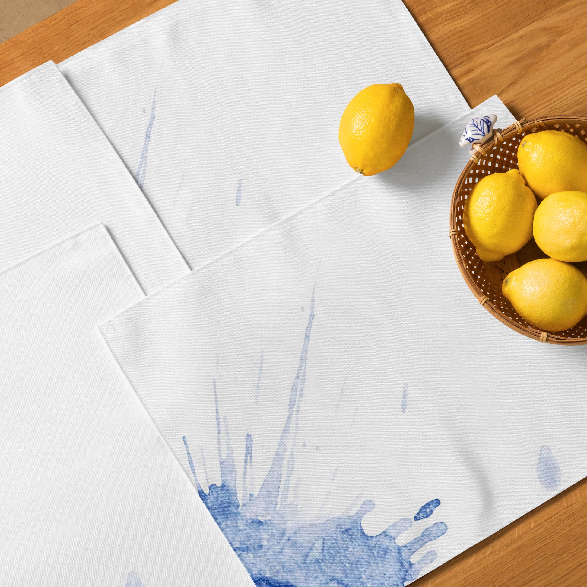 Watercolour Blue Splash - Placemat Set - iSAW Company