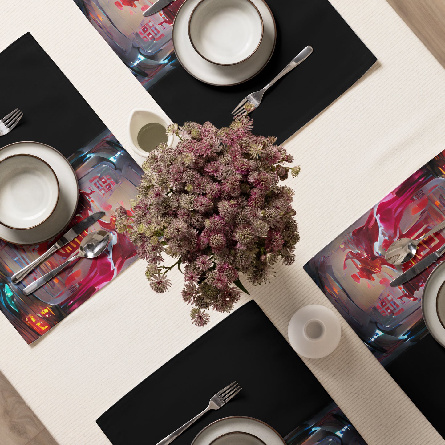 Half Black Half Báijiǔ - Placemat Set - iSAW Company