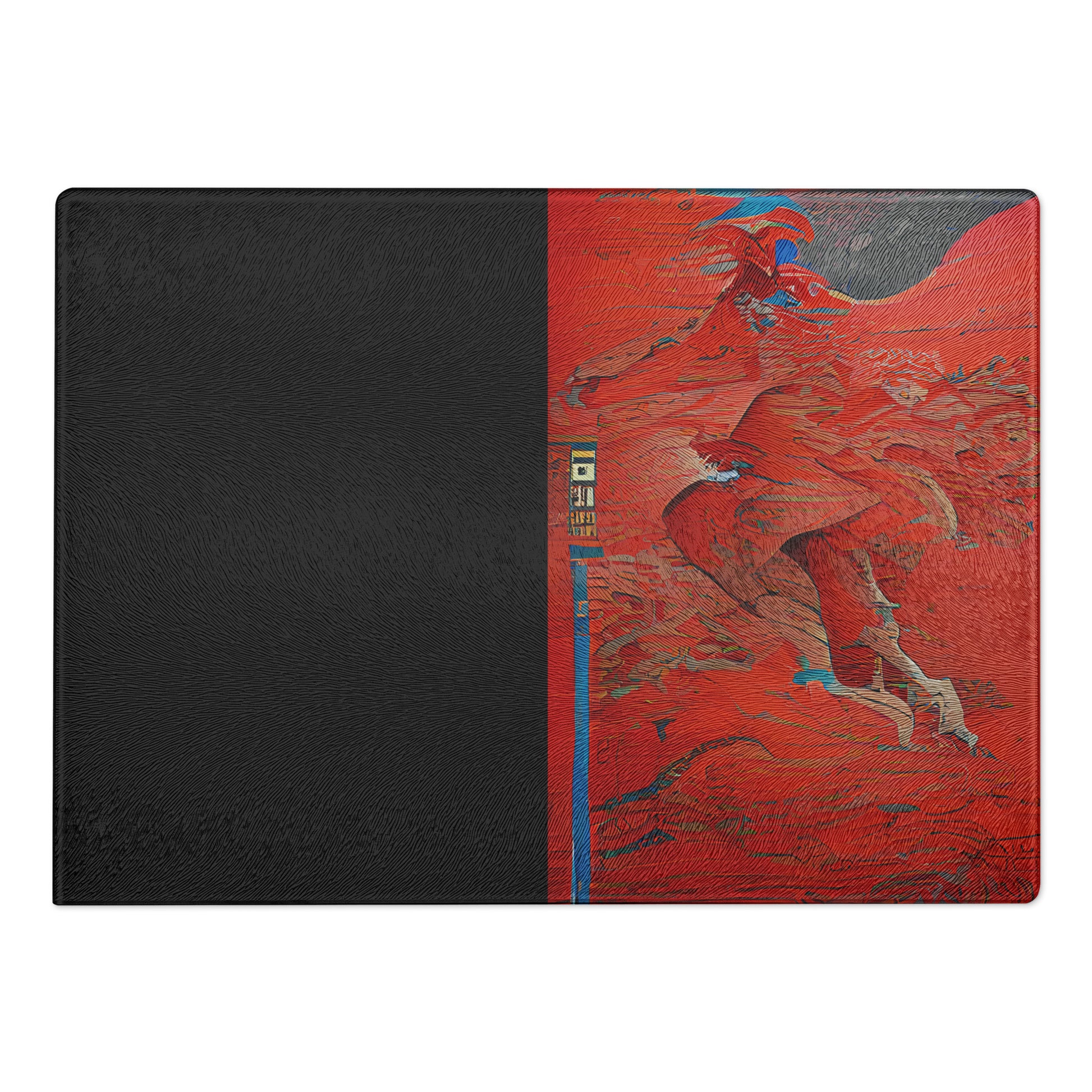 Half Black Half Hónghǎi - Glass Cutting Board - iSAW Company