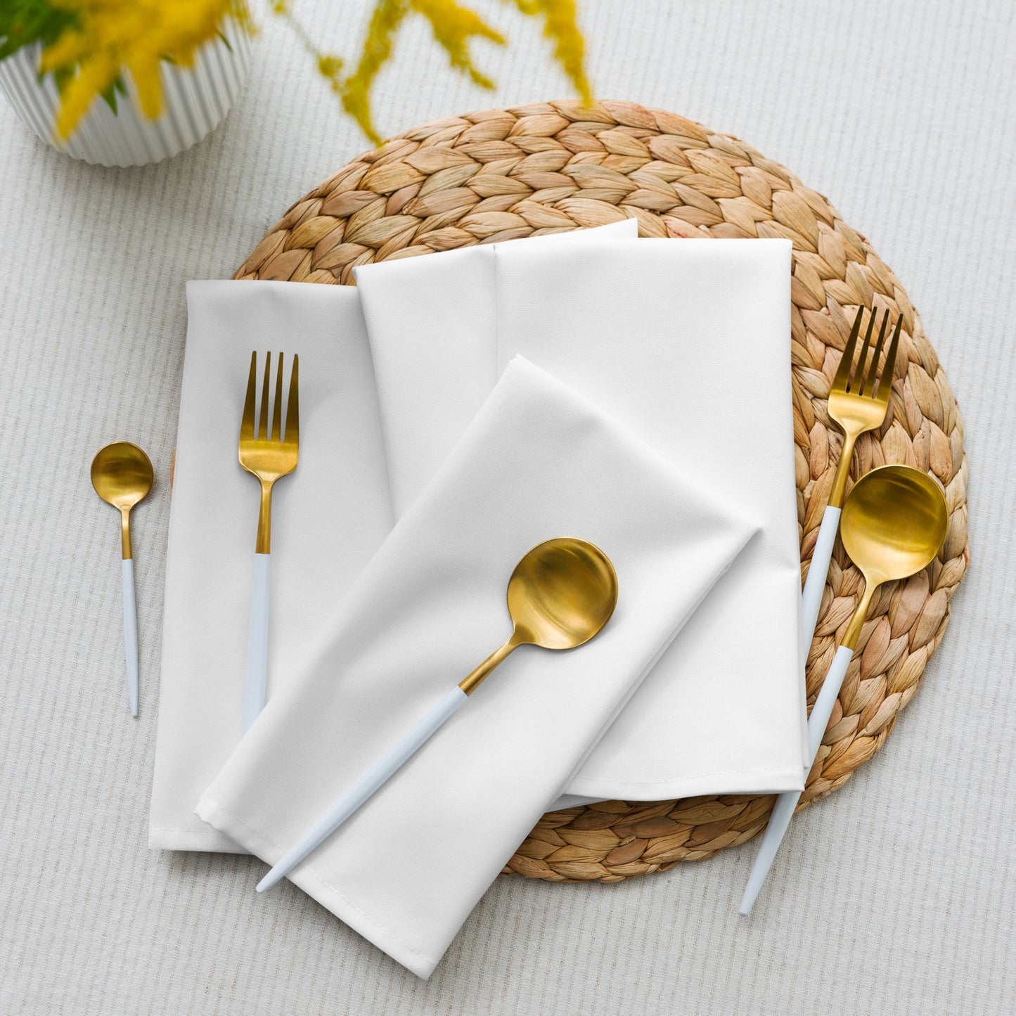 iSAW White Cloth Napkin Set - iSAW Company