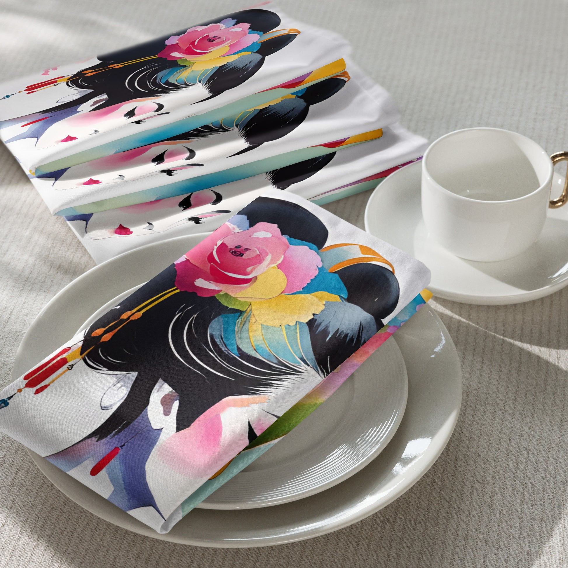 Geisha Girl - Cloth Napkin Set - iSAW Company