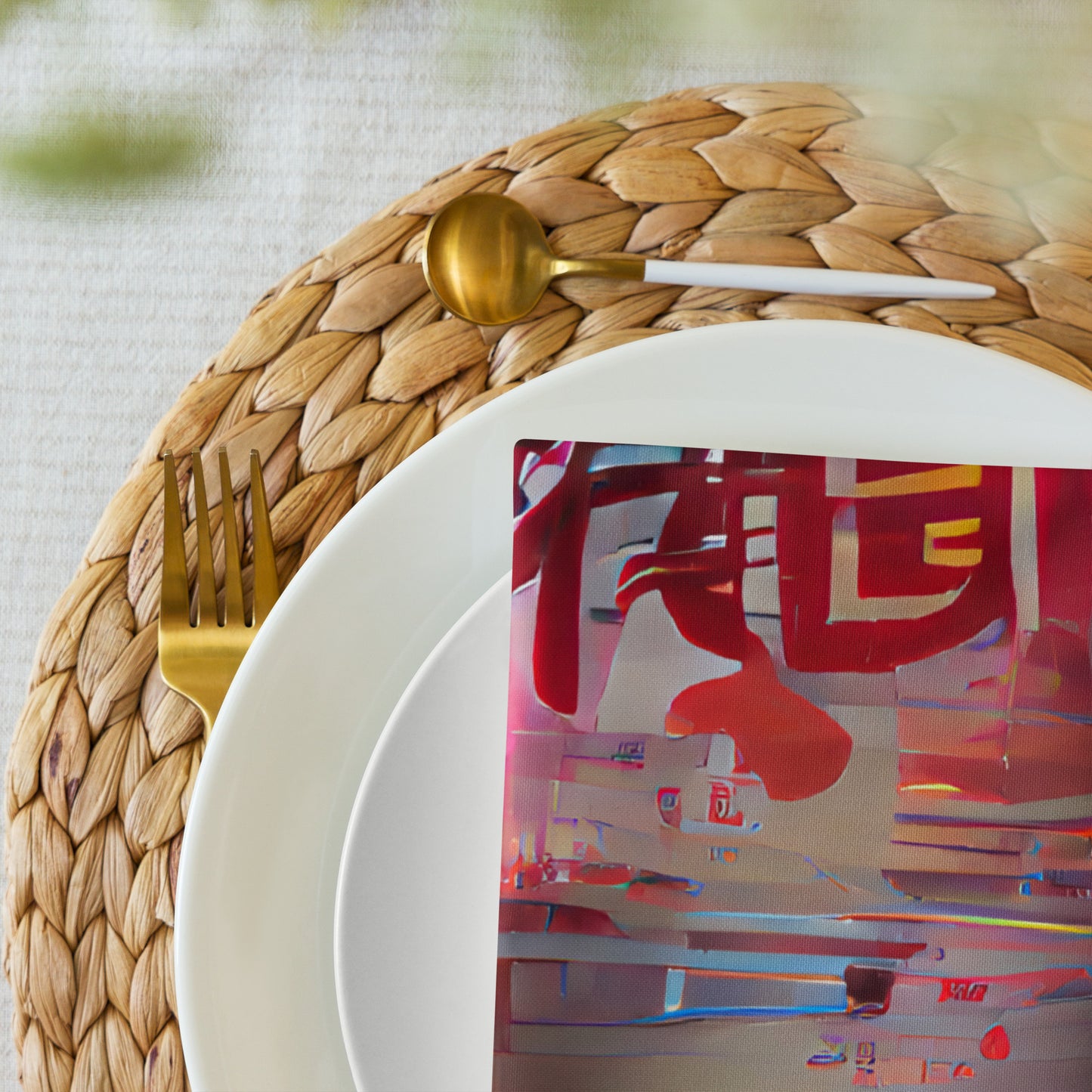 Half Black Half Báijiǔ - Cloth Napkin Set - iSAW Company