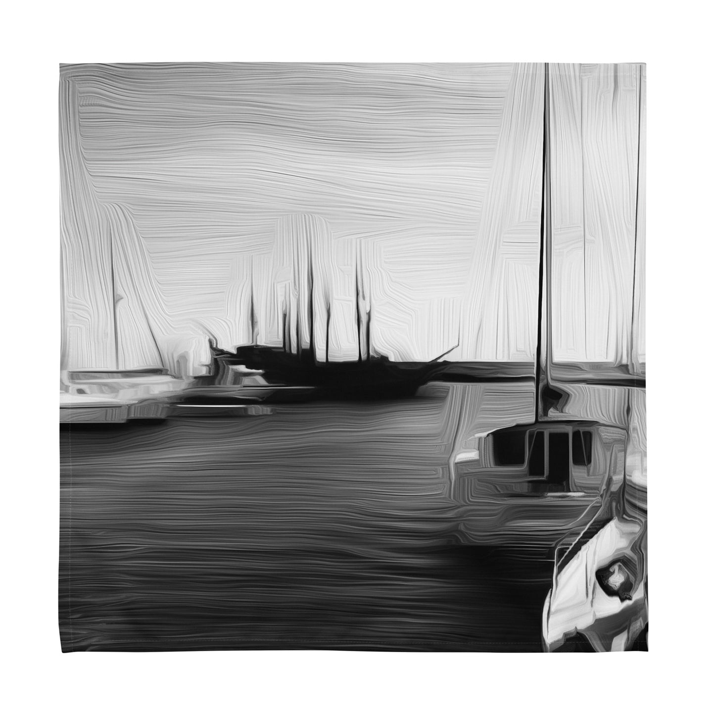 The Sleeping Yachts (at Night) - Cloth Napkin Set