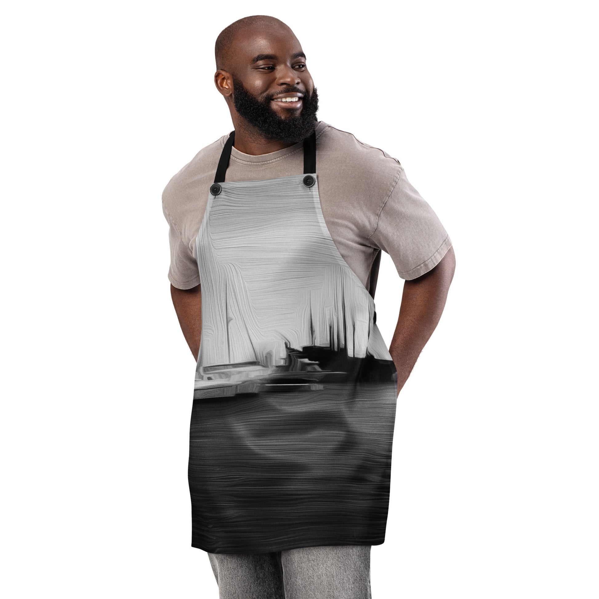 The Sleeping Yachts (at Night) - Apron - iSAW Company