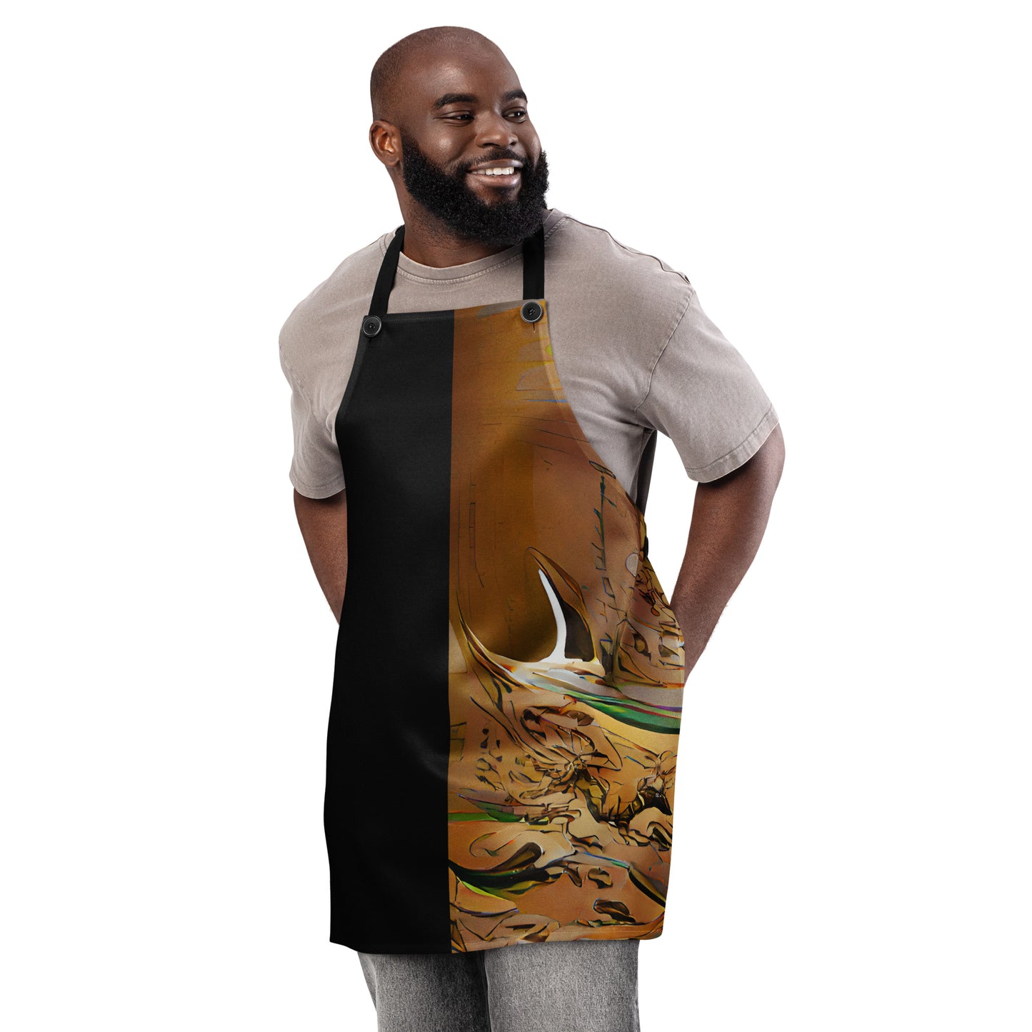 Half Black Half Gāolàng - Apron - iSAW Company