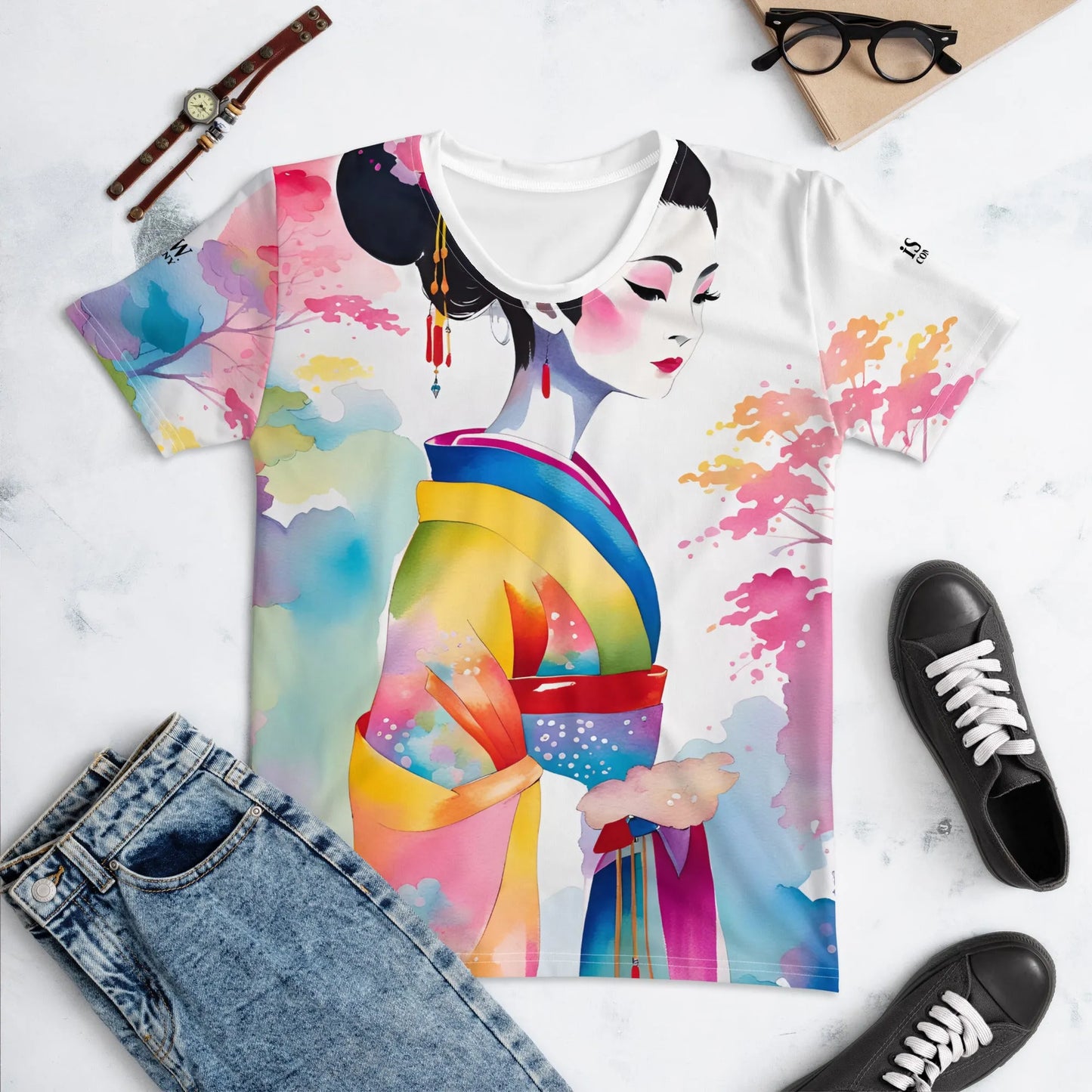 Geisha Girl - Womens T-Shirt - iSAW Company