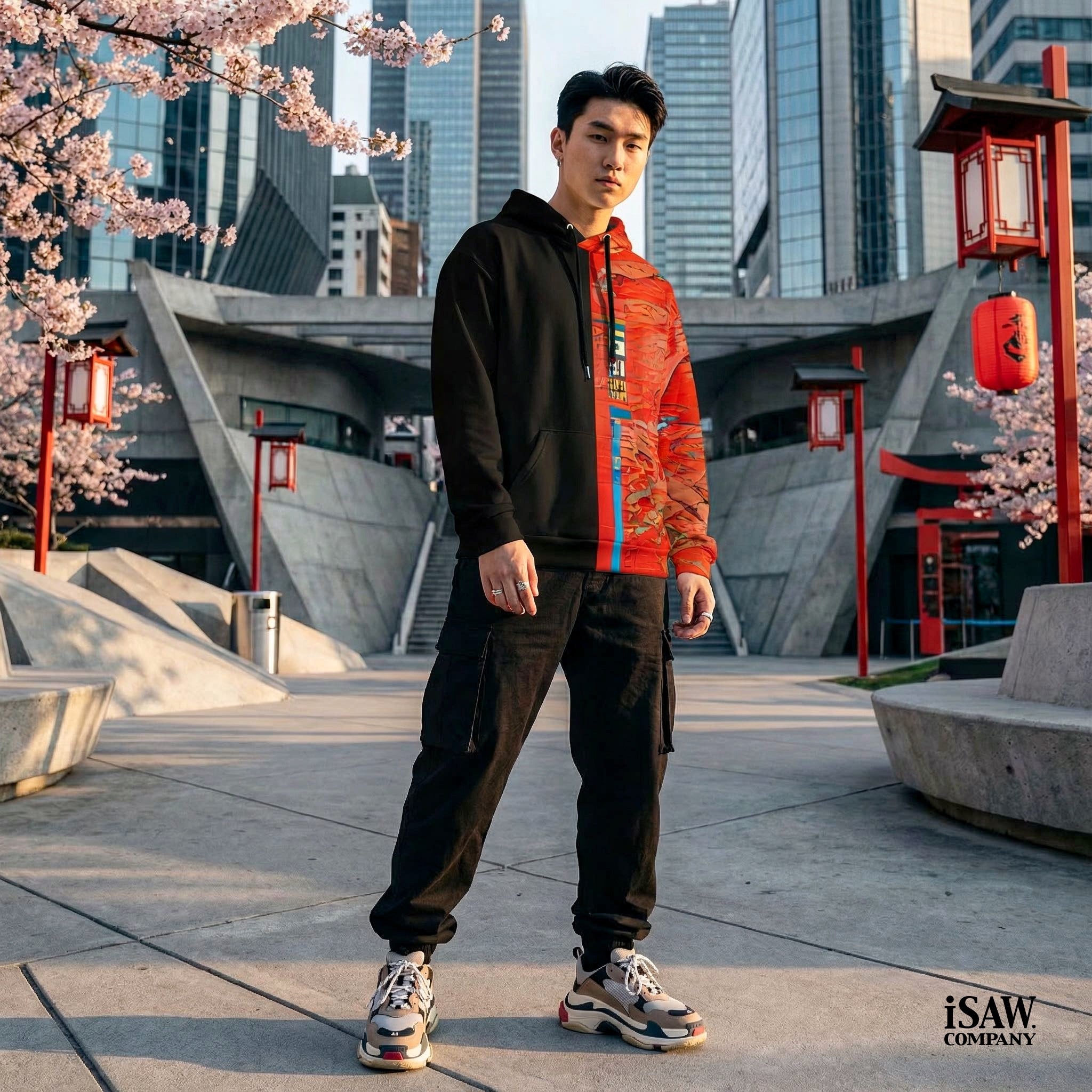 Half Black Half Hónghǎi - Unisex Hoodie - iSAW Company