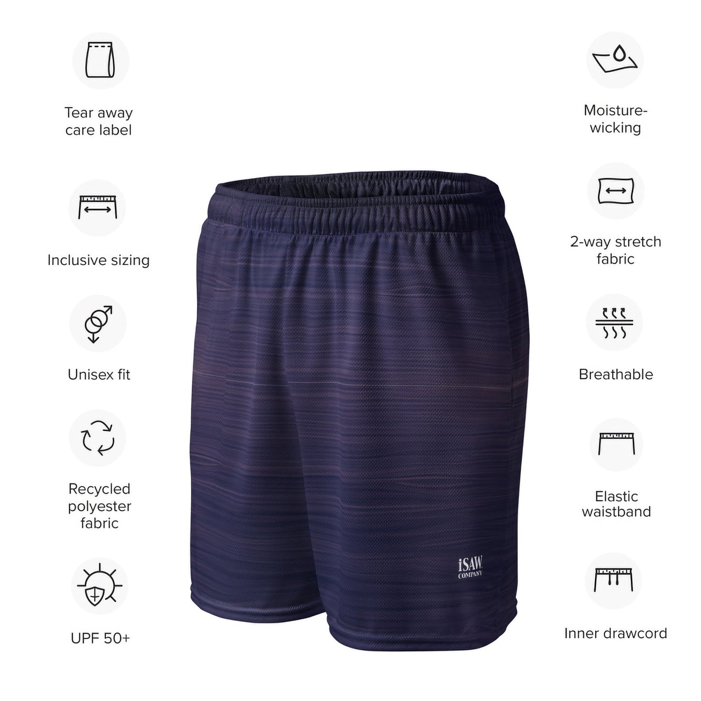 The Sleeping Yachts (at Sunset) - Unisex Mesh Shorts - iSAW Company