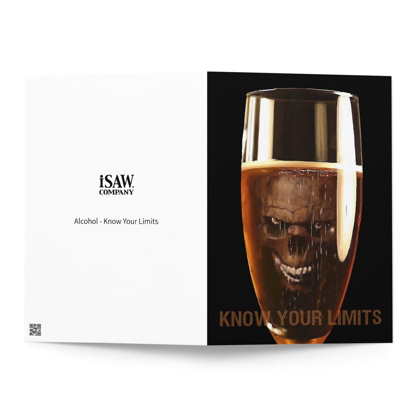 Alcohol - Know Your Limits - Note Card - iSAW Company