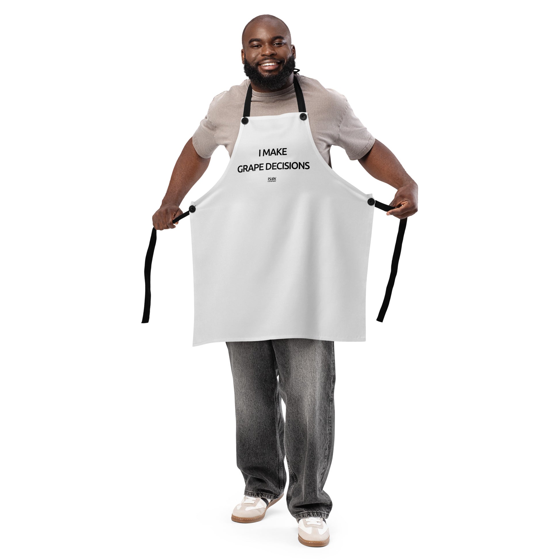 I Make Grape Decisions - White Apron - iSAW Company