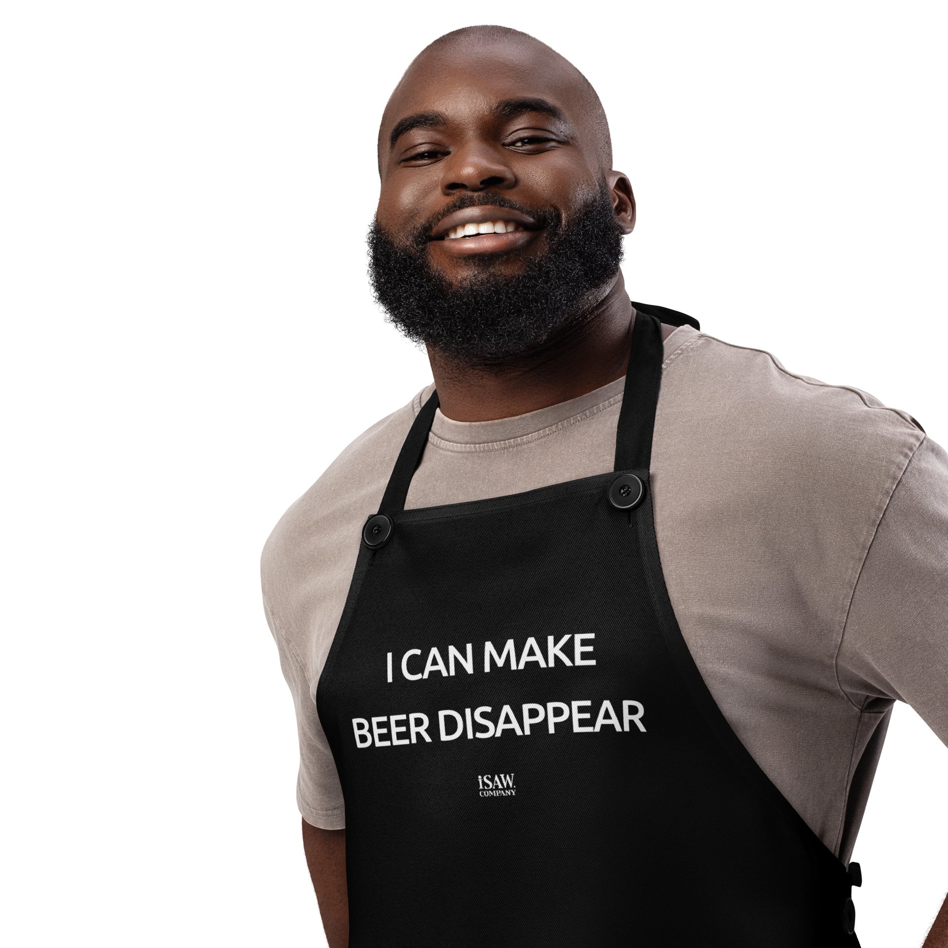 I Can Make Beer Disappear - Black Apron - iSAW Company