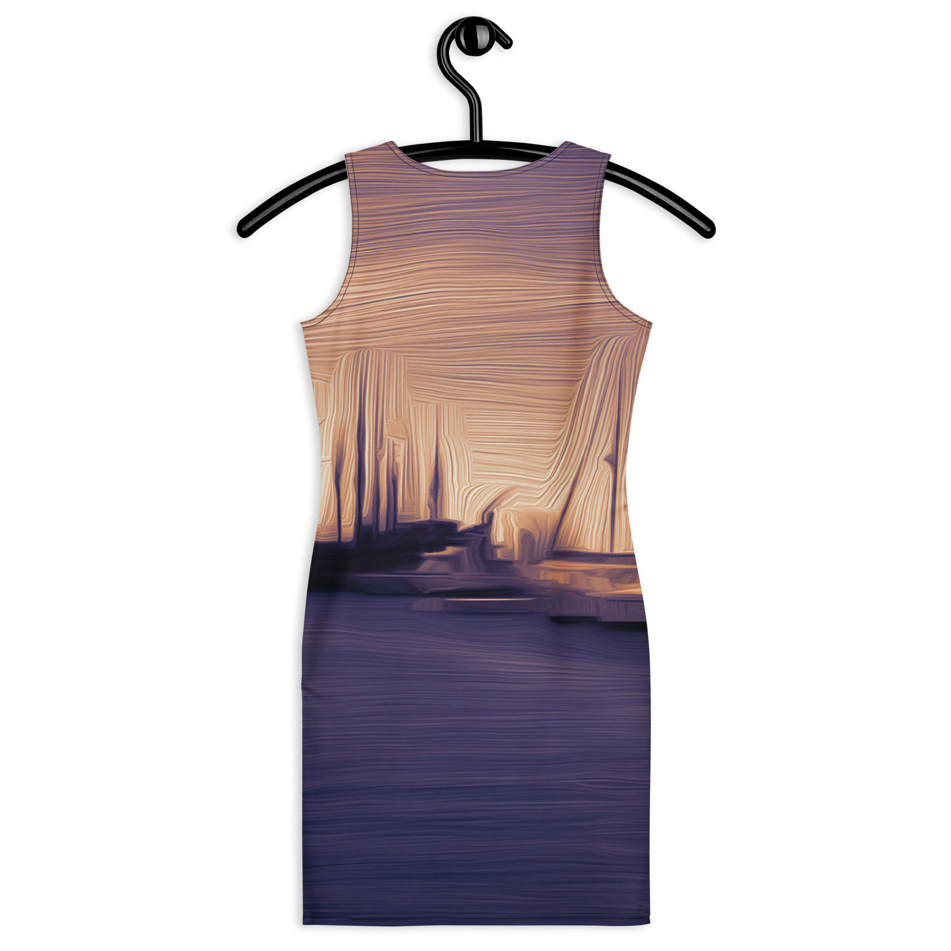 The Sleeping Yachts (at Sunset) - Womens Bodycon Dress - iSAW Company