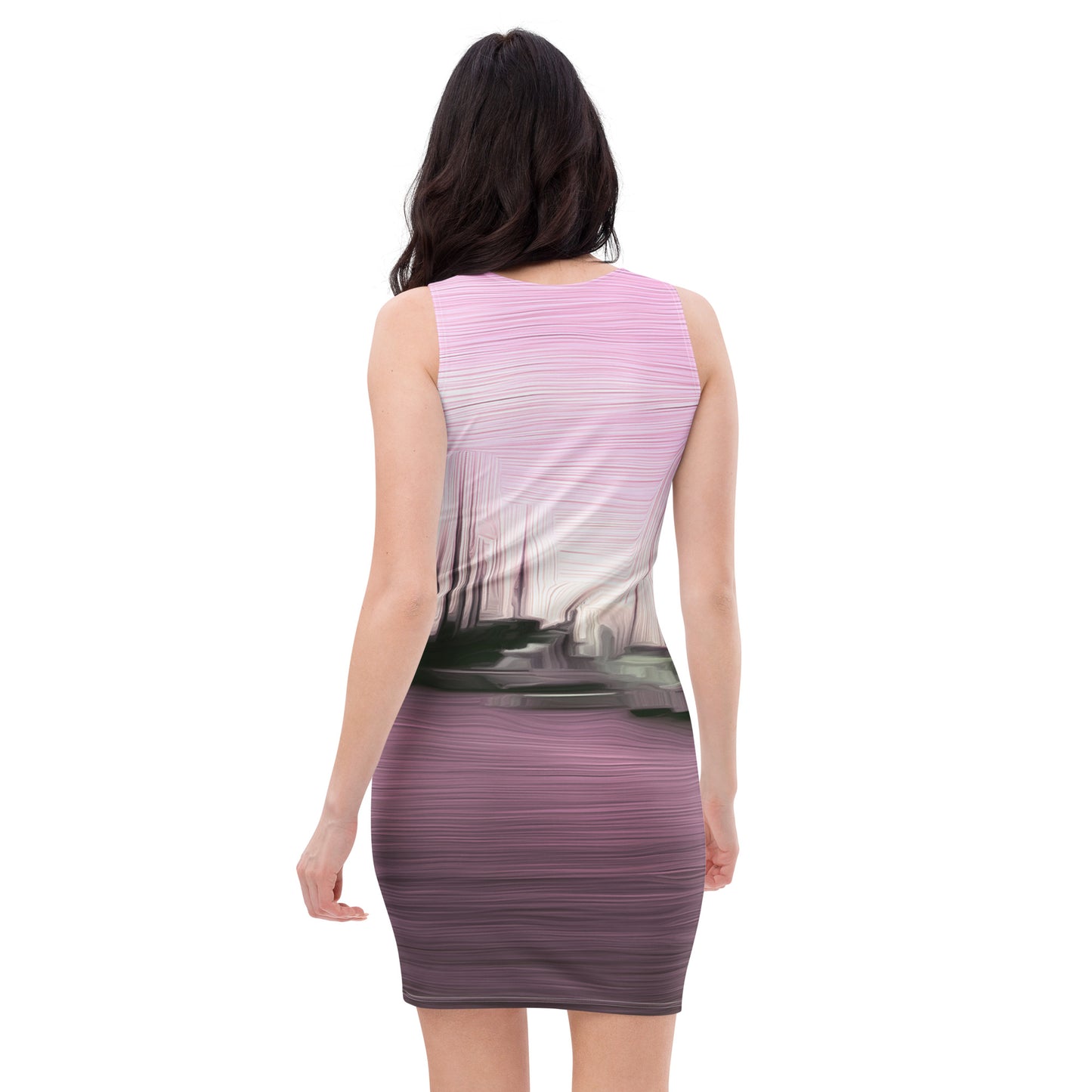 The Sleeping Yachts (at Evening) - Womens Bodycon Dress - iSAW Company