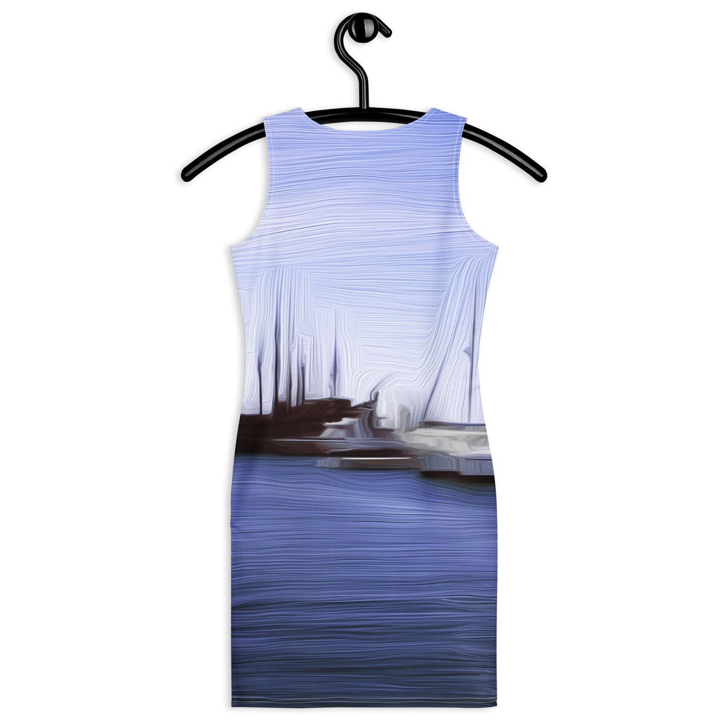 The Sleeping Yachts (at Afternoon) - Womens Bodycon Dress - iSAW Company